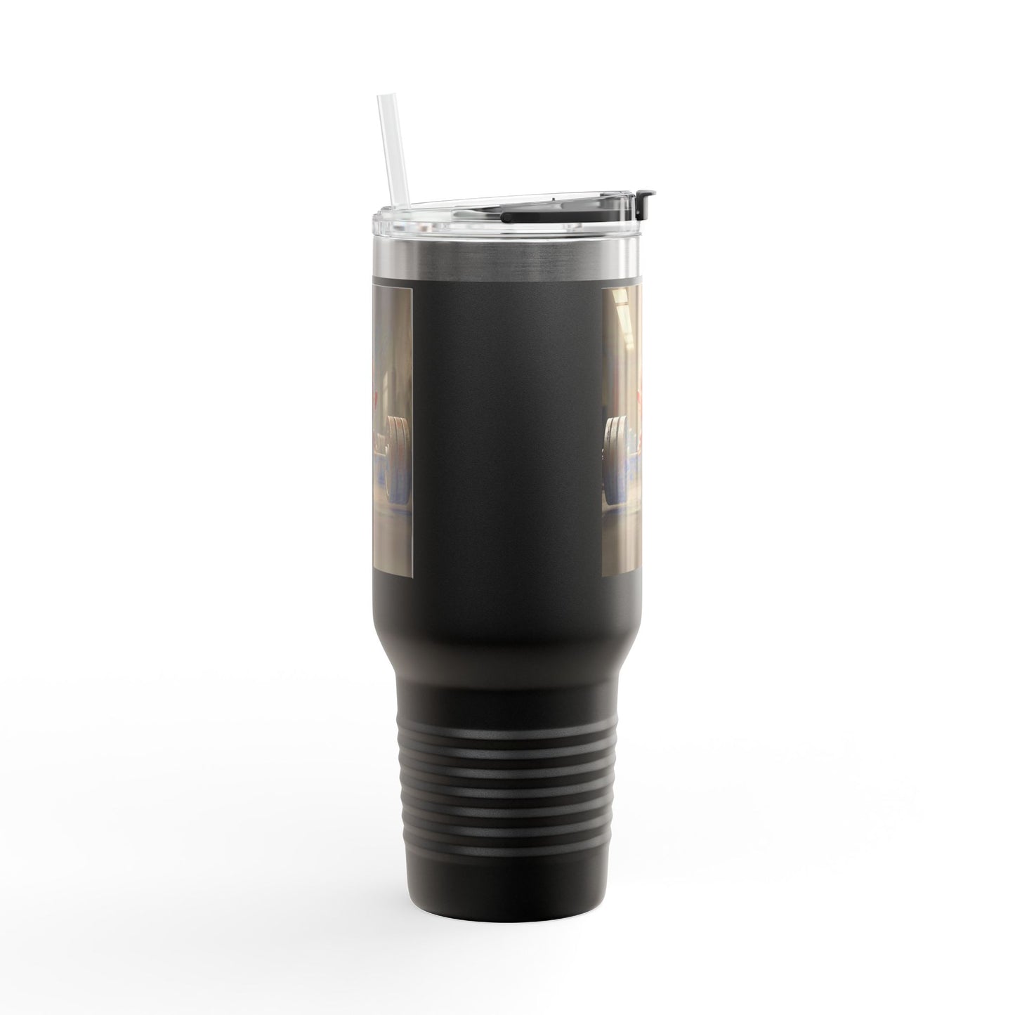 Funny Insulated Travel Mug - 40oz Motivational Humor Gift for Gym Lovers