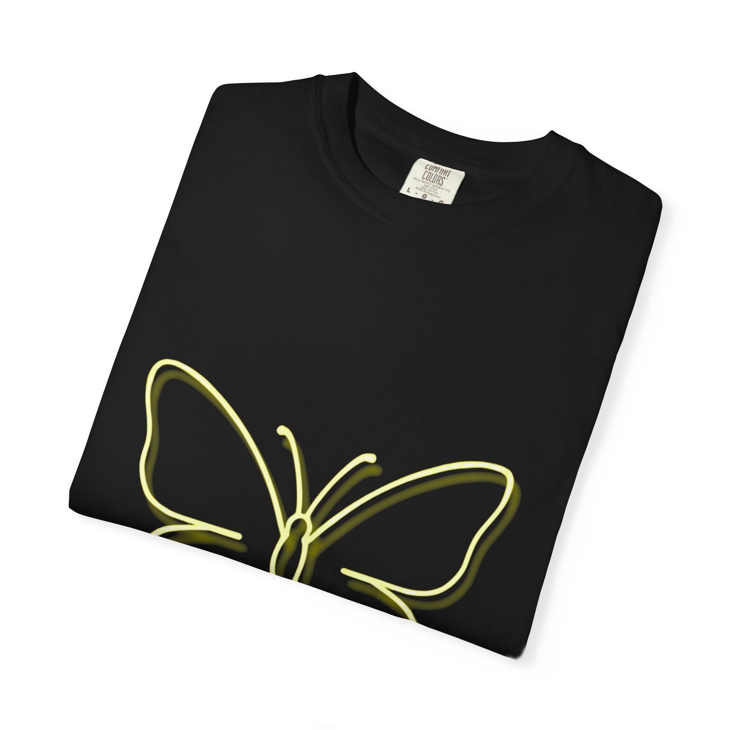 Butterfly Neon Unisex Garment-Dyed T-Shirt | Casual Wear for Nature Lovers