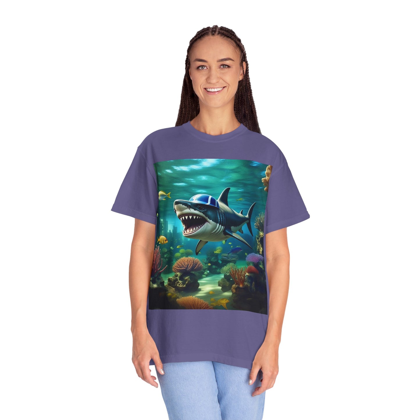 Marine Adventure Unisex T-Shirt - Shark Graphic Design