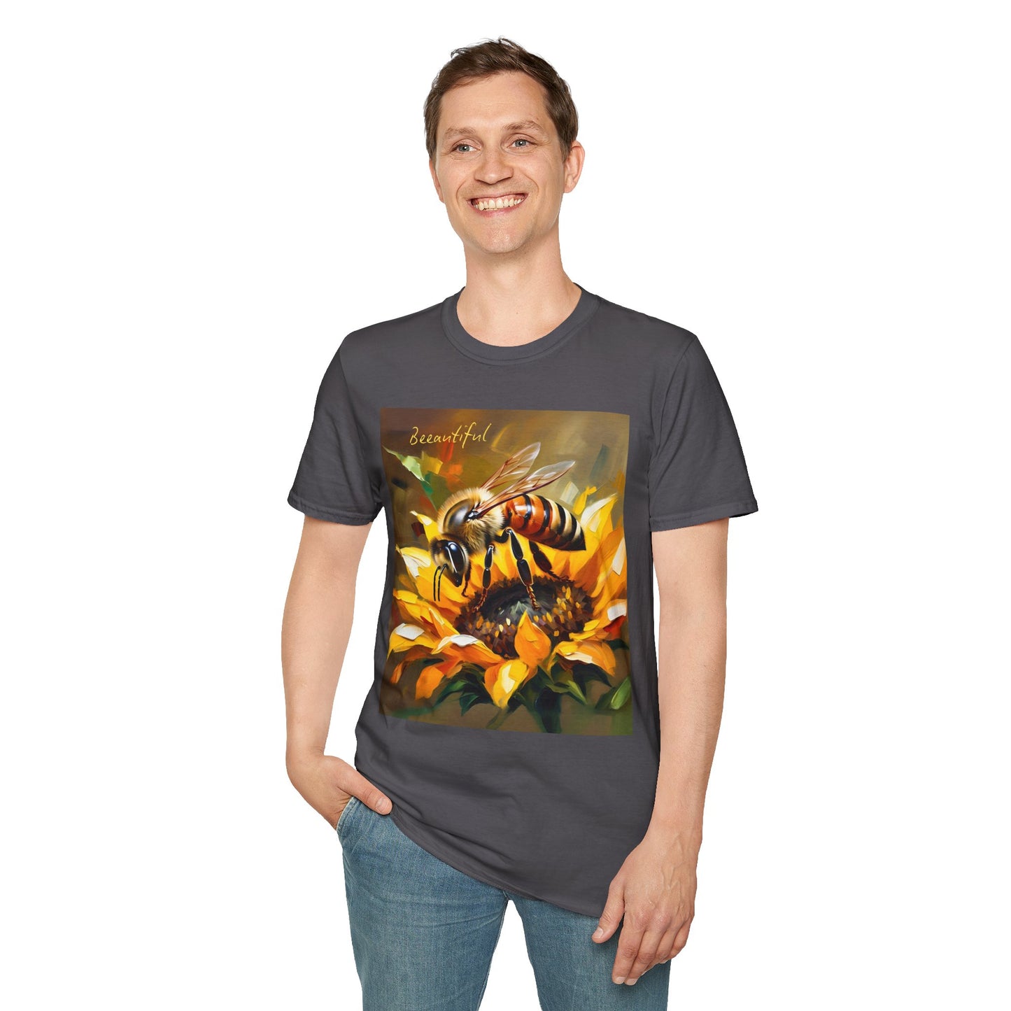Bee-autiful Unisex Softstyle T-Shirt | Nature Lover's Gift | Perfect for Spring & Summer