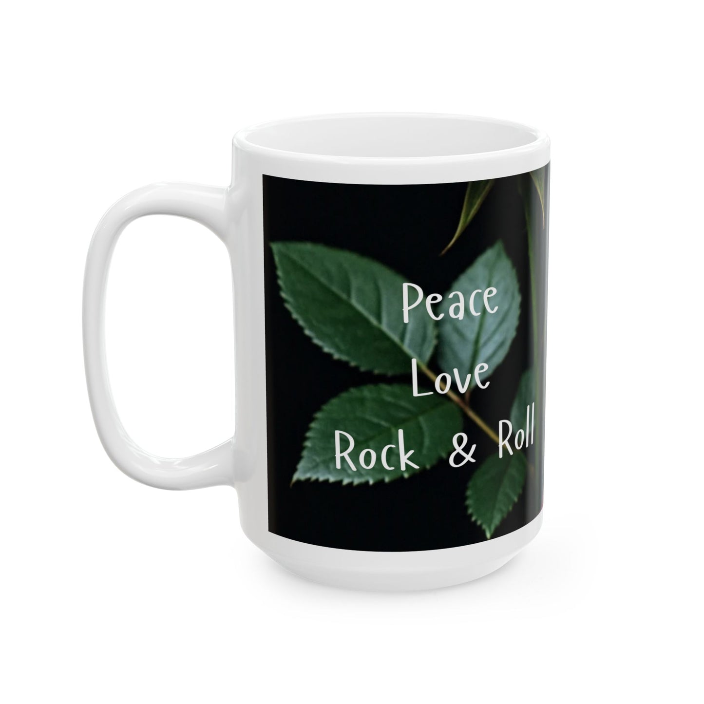 Elegant Rose Ceramic Mug - 11oz & 15oz Options - Perfect Gift for Occasions