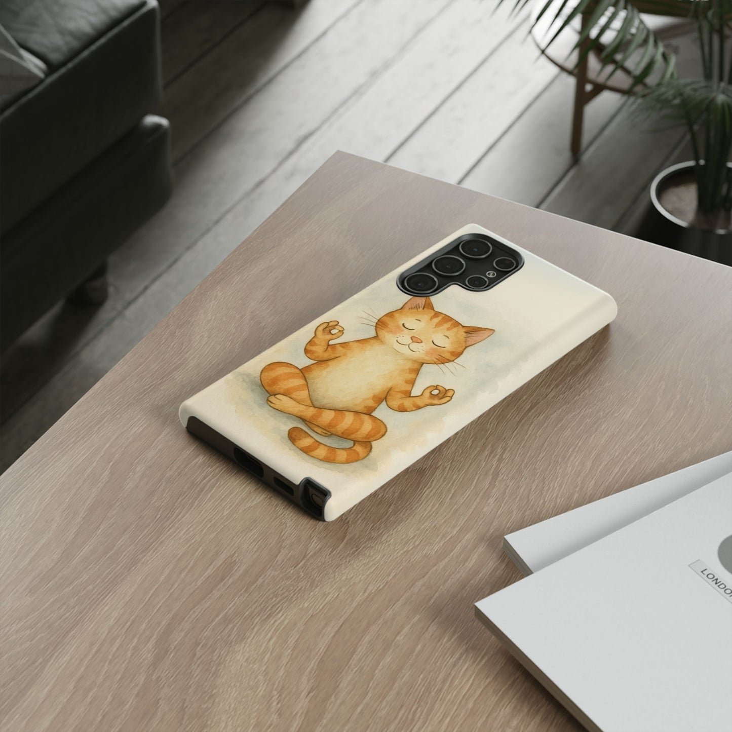 Zen Cat Phone Case - Tough & Stylish - Perfect for Cat Lovers