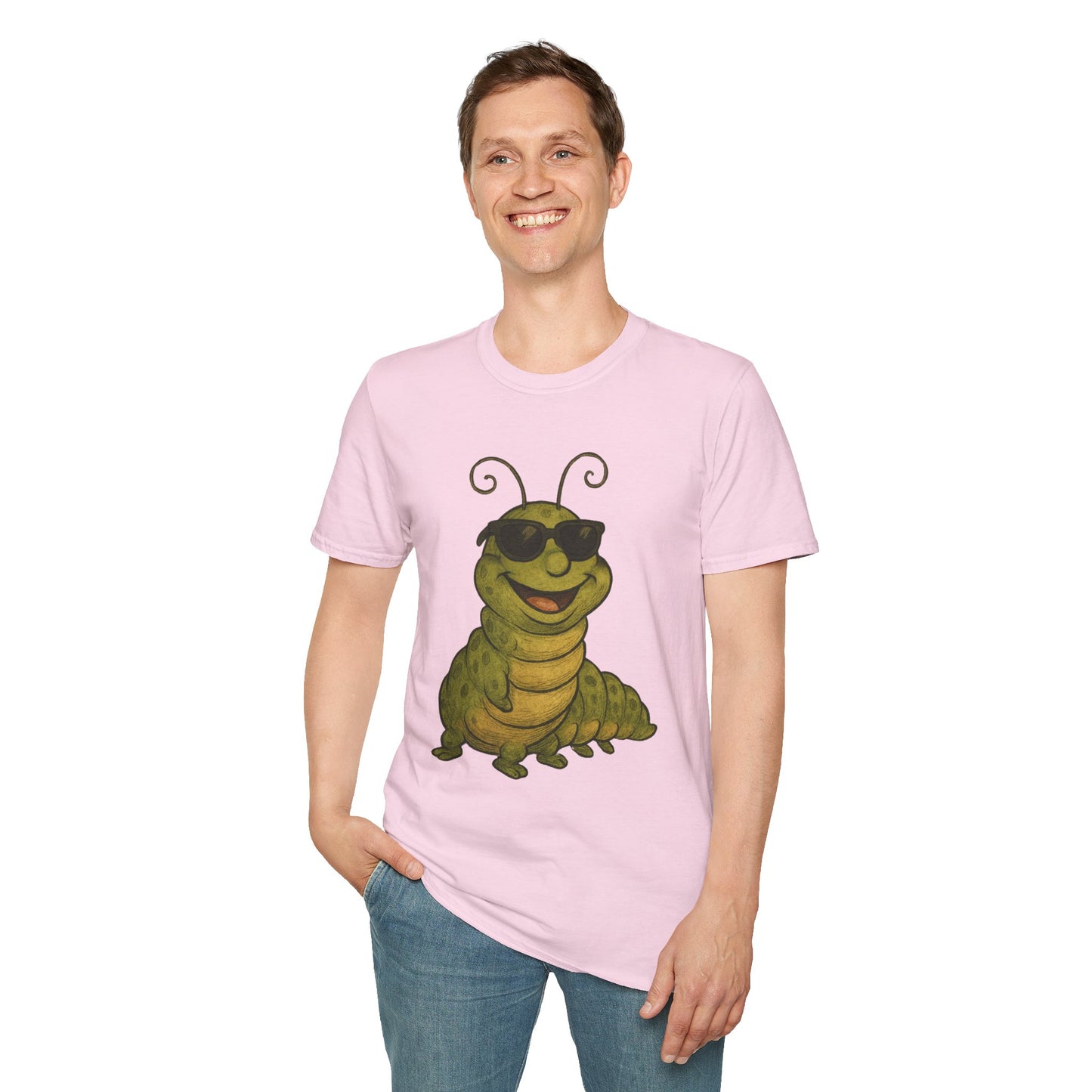 Cool Caterpillar Unisex Softstyle T-Shirt - Fun Graphic Tee for Kids and Adults