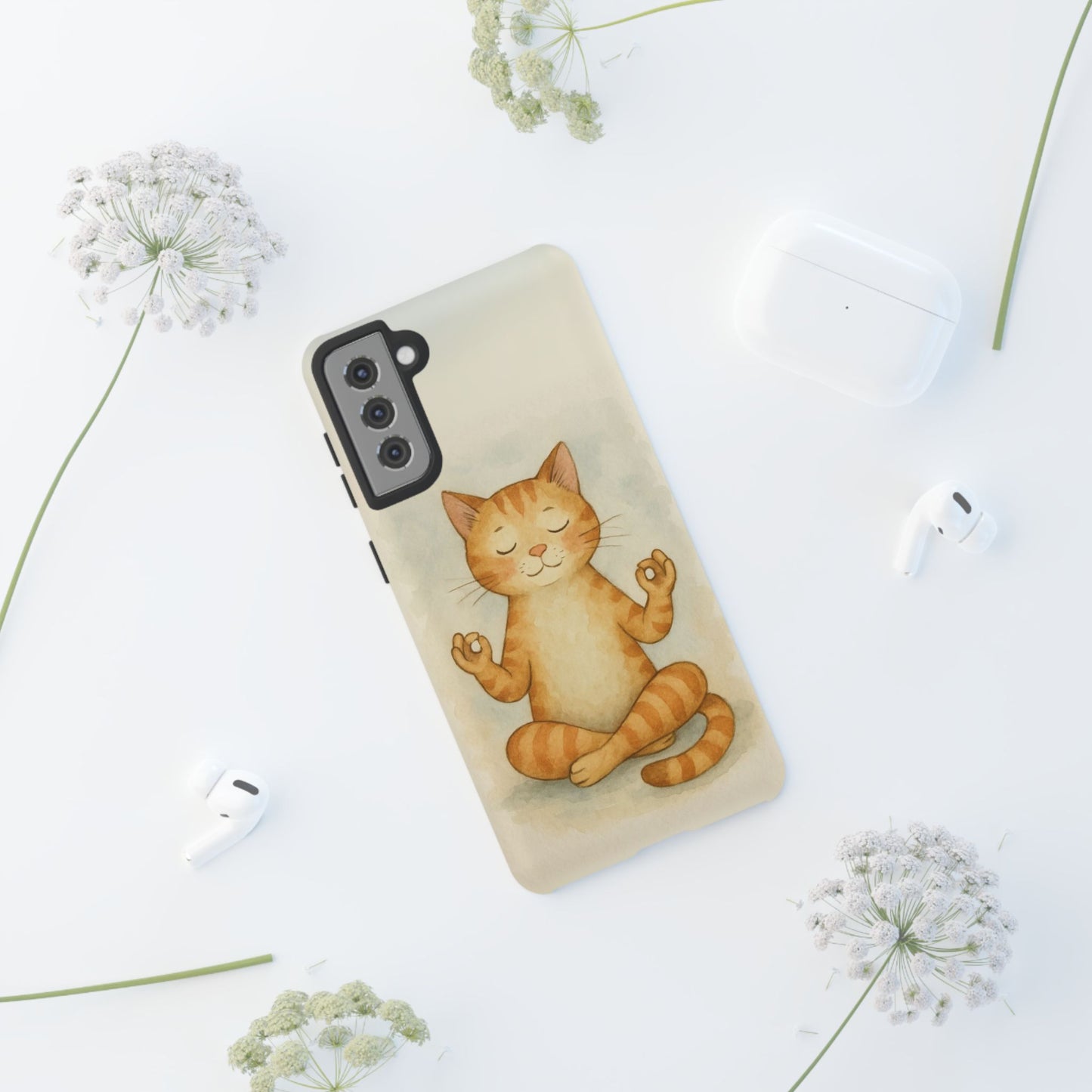 Zen Cat Phone Case - Tough & Stylish - Perfect for Cat Lovers