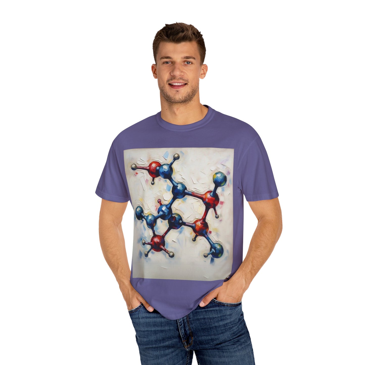 Unisex Artistic Molecule T-Shirt | Science-Inspired Design