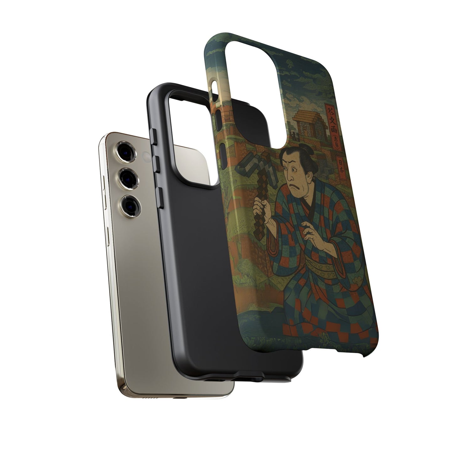 Tough Cases - Japanese Art Phone Case with Warrior Design