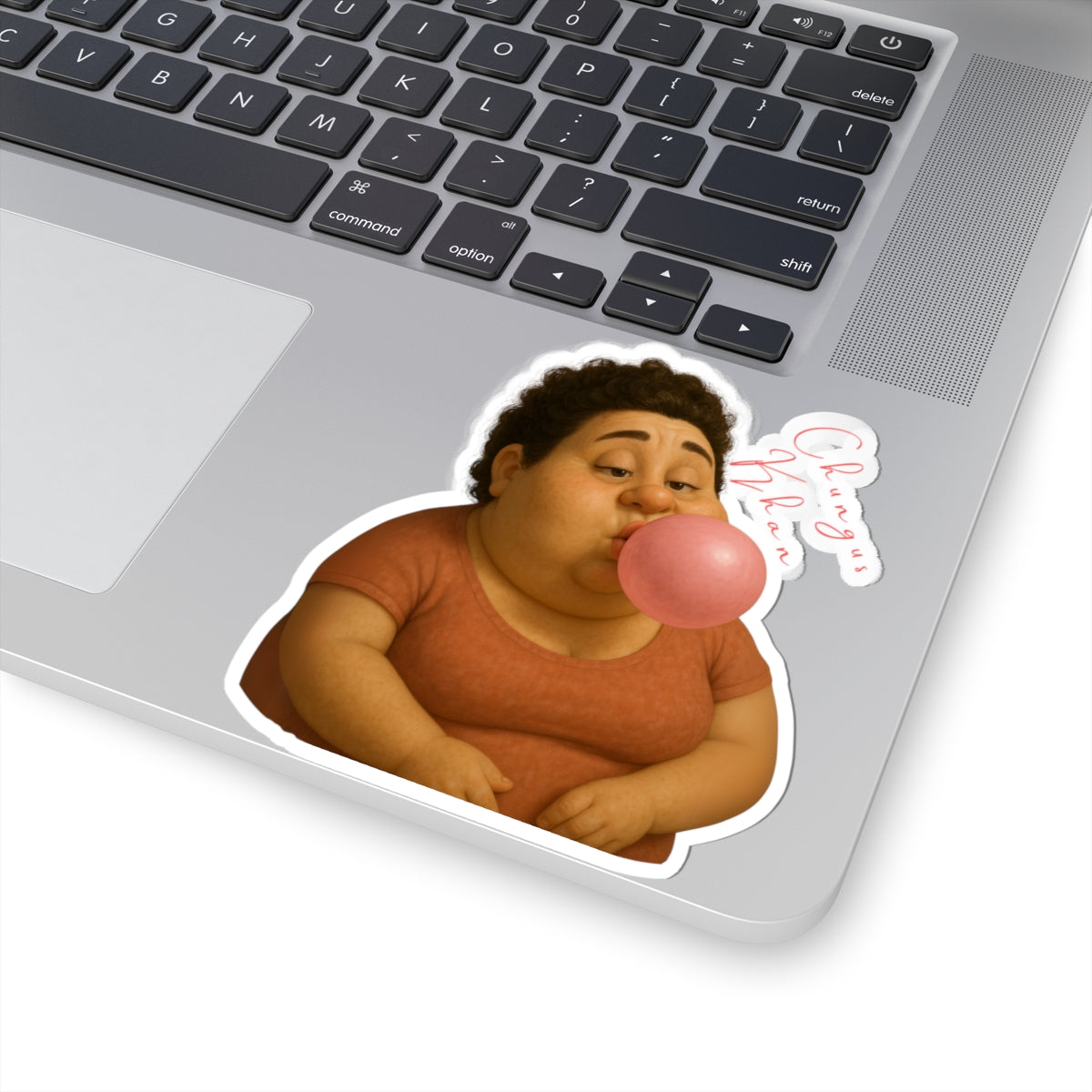 Funny Kiss-Cut Stickers - Chill Out Vibes with Bubble Gum Character