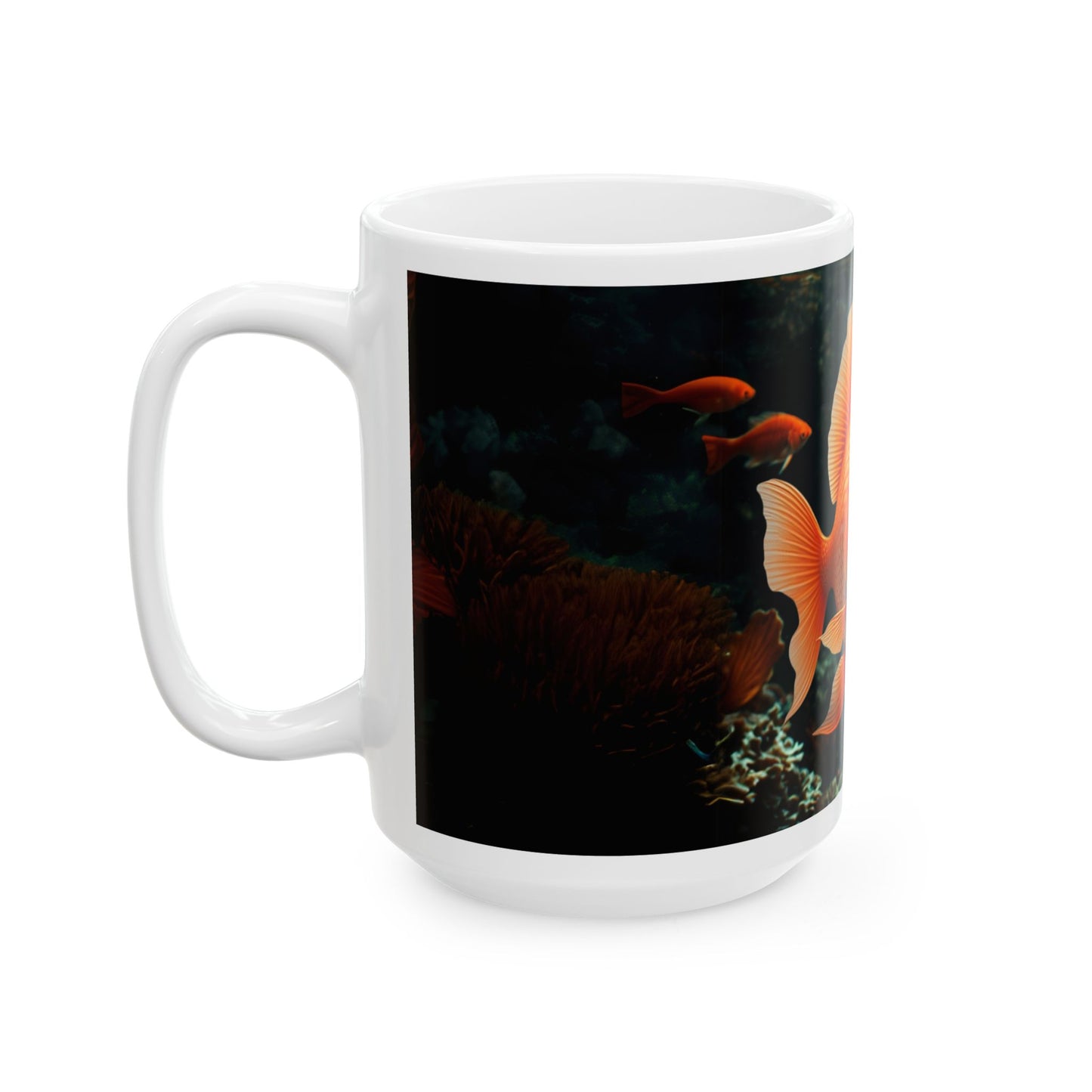 Whimsical Goldfish Ceramic Mug - Perfect for Aquatic Lovers