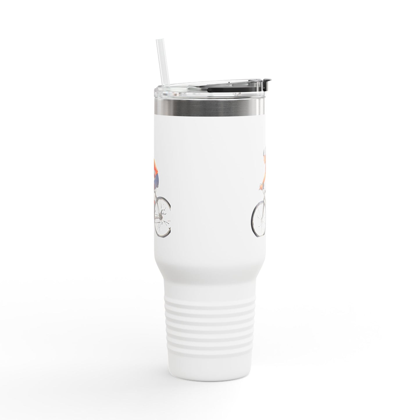 Cycling Enthusiast Insulated Travel Mug - 40oz, Perfect for Adventurers and Coffee Lovers