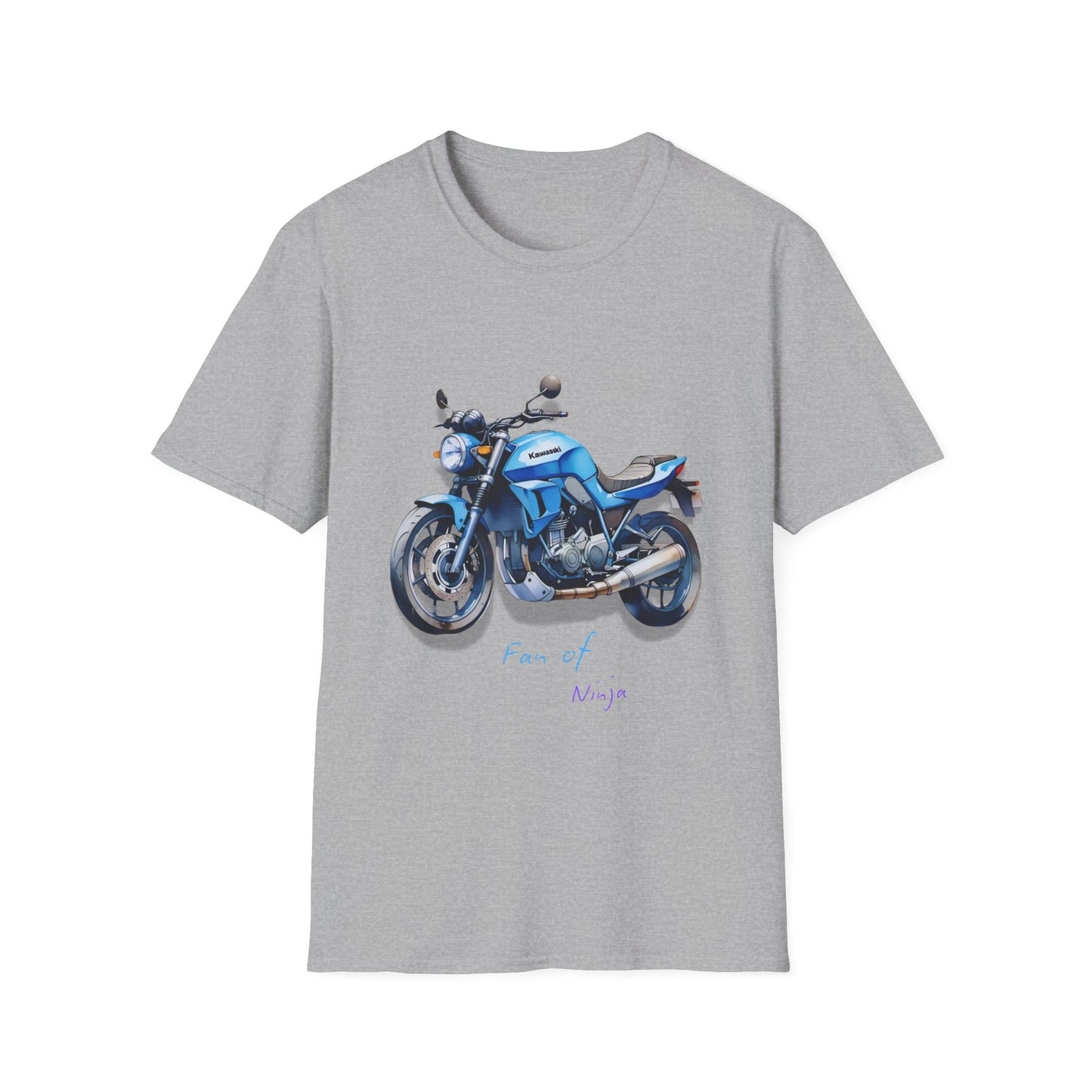 Unisex Softstyle T-Shirt - 'Fan of Ninja' Motorcycle Graphic Tee for Riders