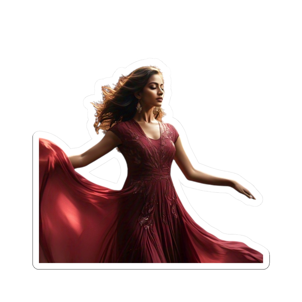 Elegant Dance Kiss-Cut Stickers | Perfect for Laptops & Journals | Stylish Decor for Fashion Lovers