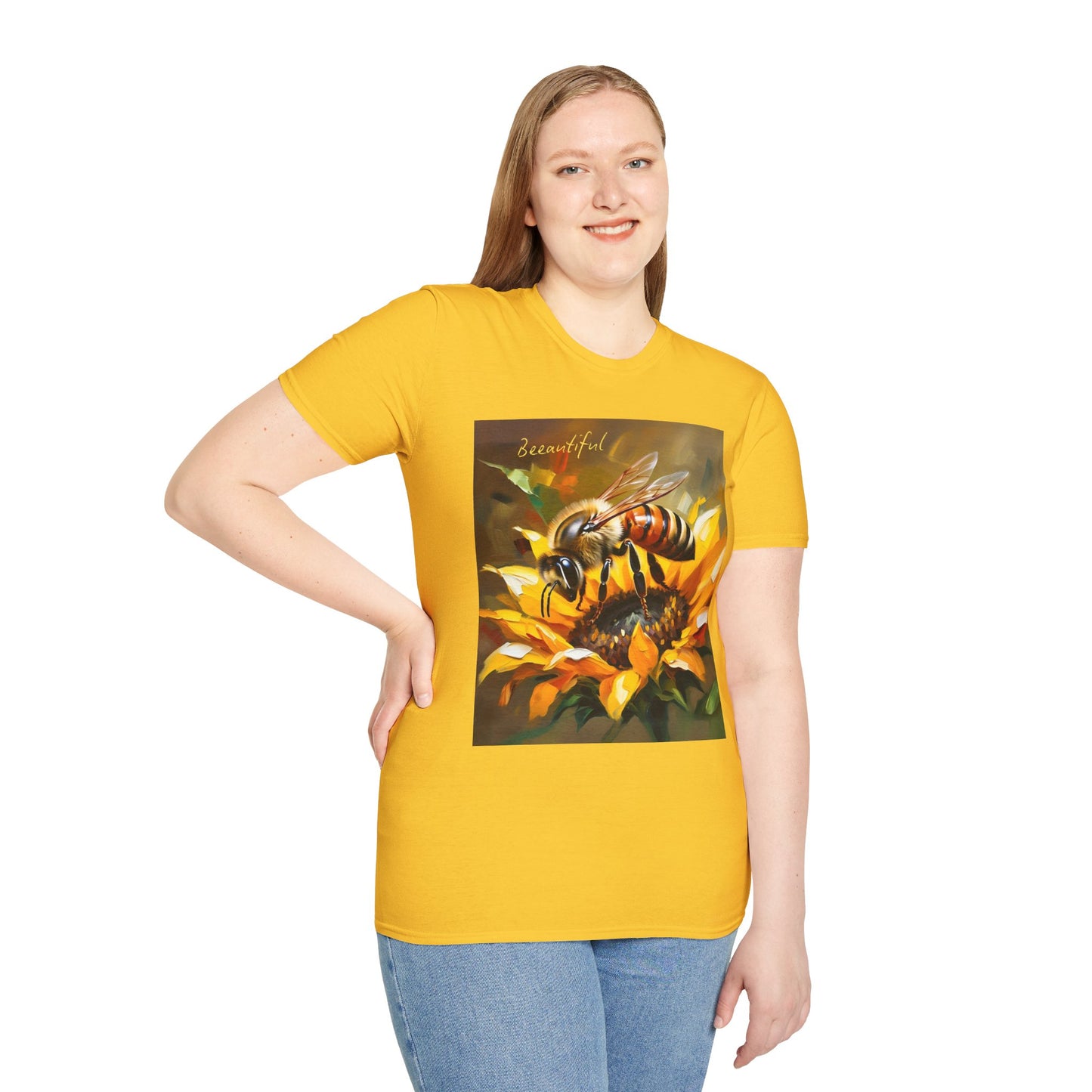 Bee-autiful Unisex Softstyle T-Shirt | Nature Lover's Gift | Perfect for Spring & Summer