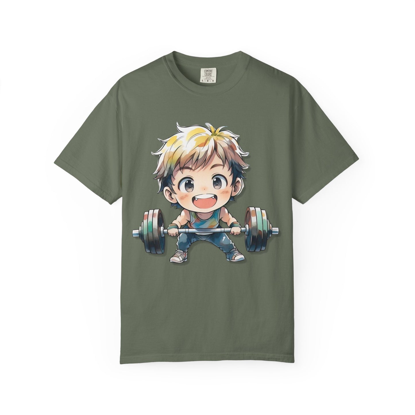 Cute Cartoon Weightlifter Unisex T-shirt - Perfect for Fitness Lovers