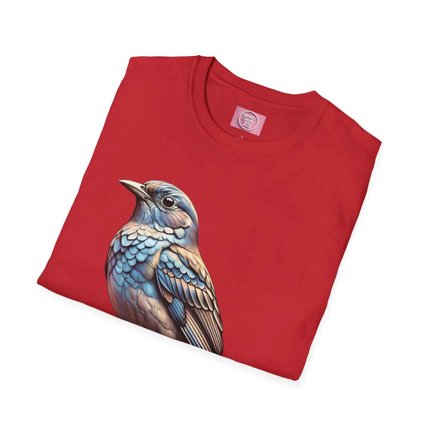 Nature-Inspired Bird Graphic T-Shirt for Soft Comfort