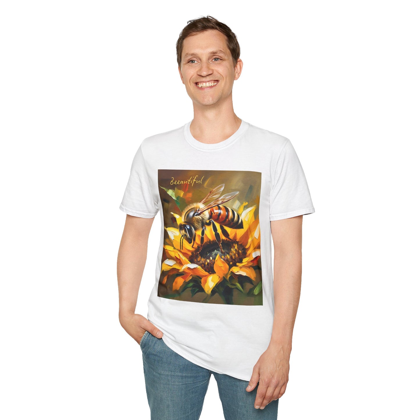 Bee-autiful Unisex Softstyle T-Shirt | Nature Lover's Gift | Perfect for Spring & Summer