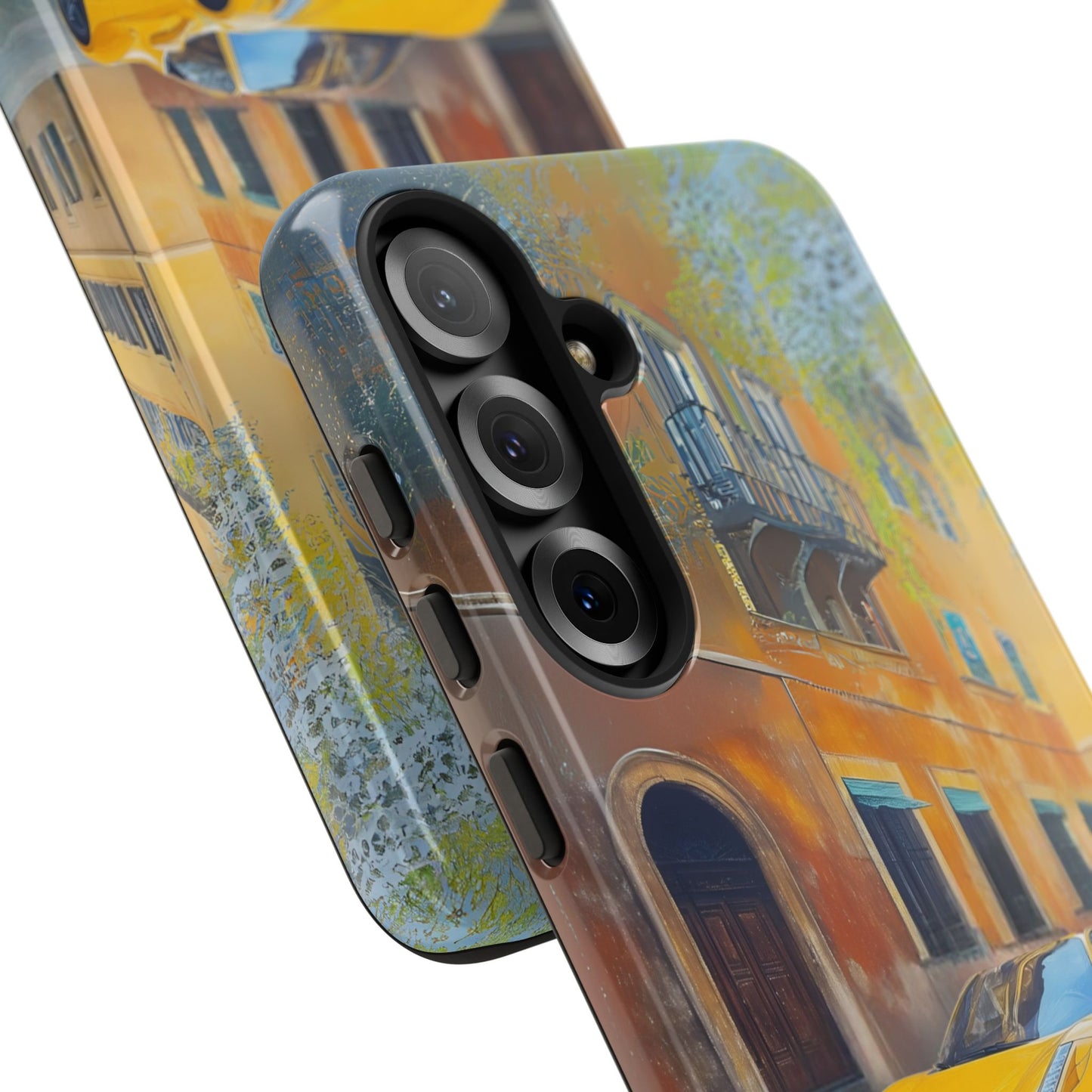Ferrari Yellow Tough Phone Case - Stylish and Durable