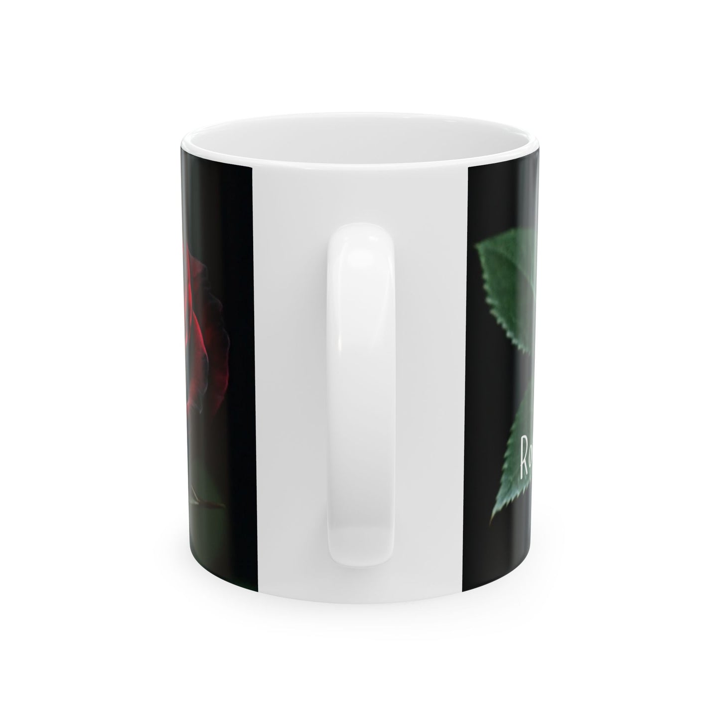 Elegant Rose Ceramic Mug - 11oz & 15oz Options - Perfect Gift for Occasions