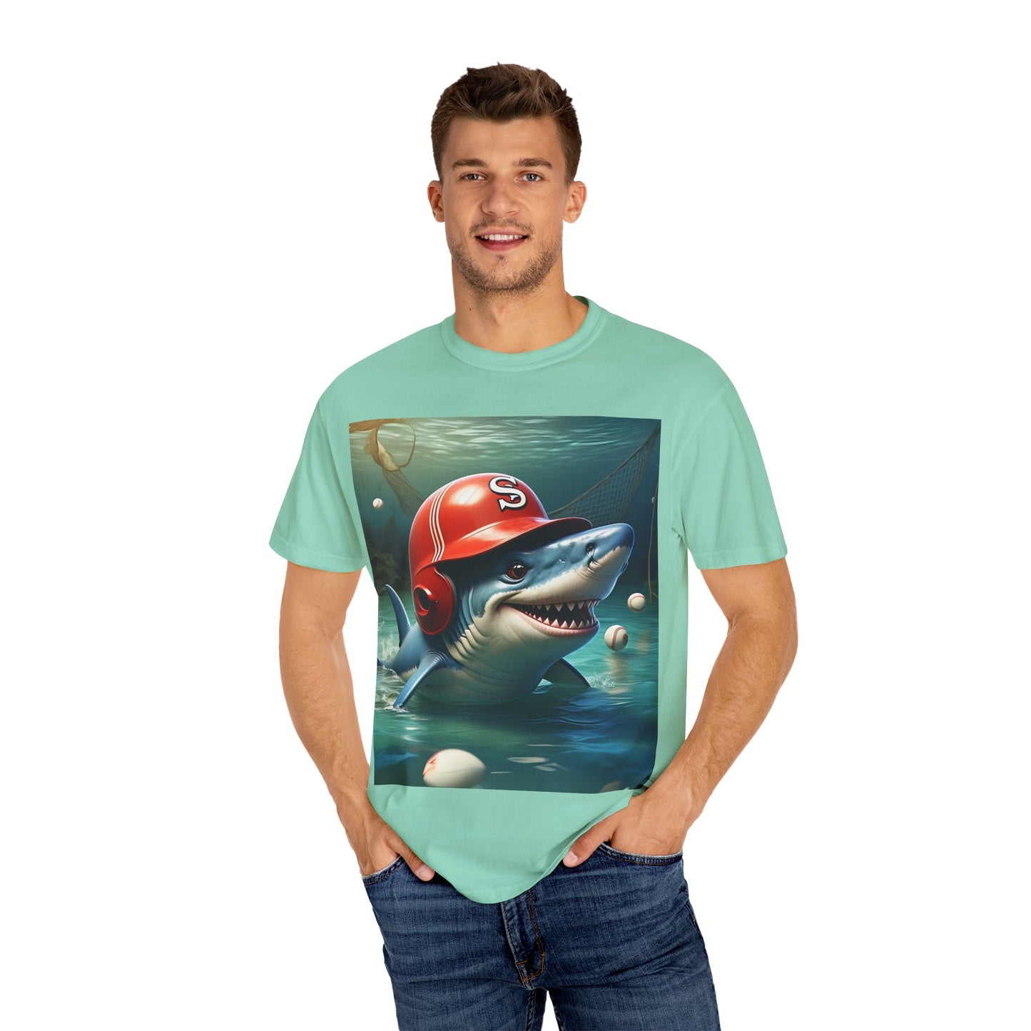 Funny Shark Baseball Unisex T-Shirt