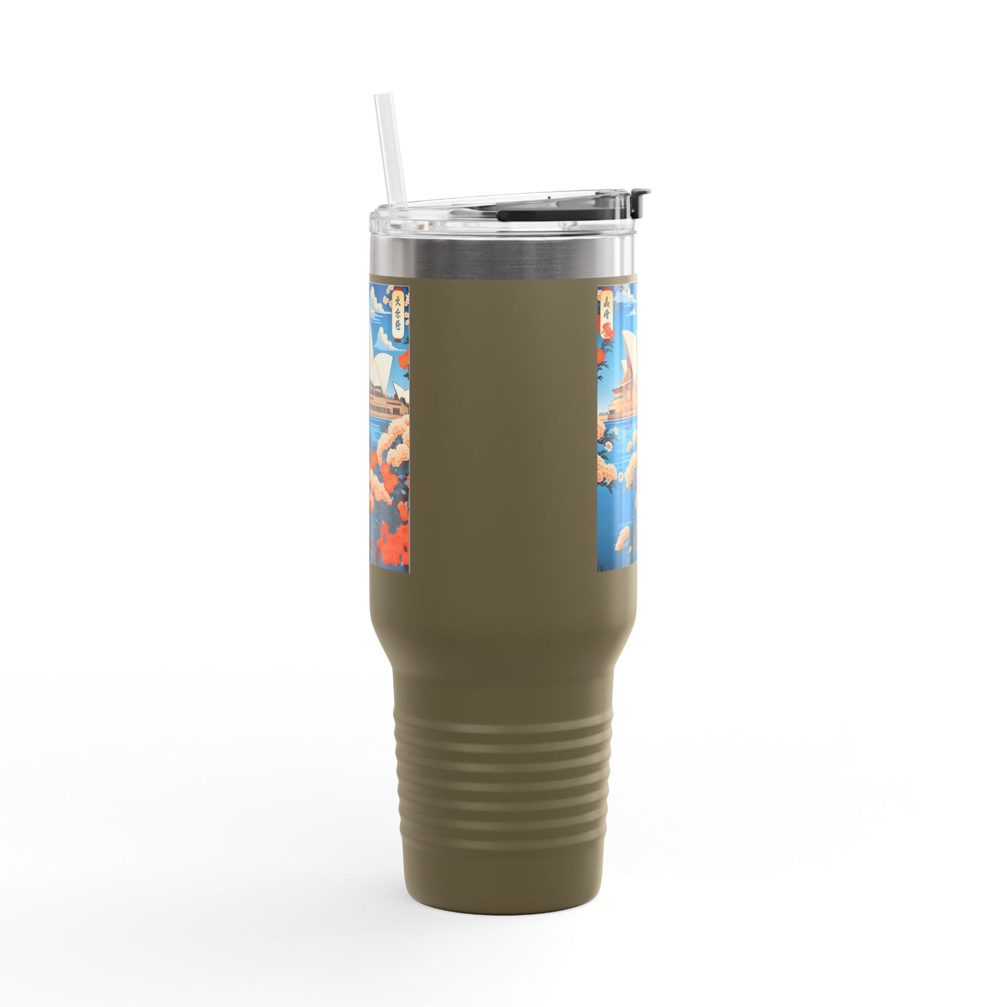 Stylish 40oz Insulated Travel Mug – Perfect for Adventure Seekers & Coffee Lovers!