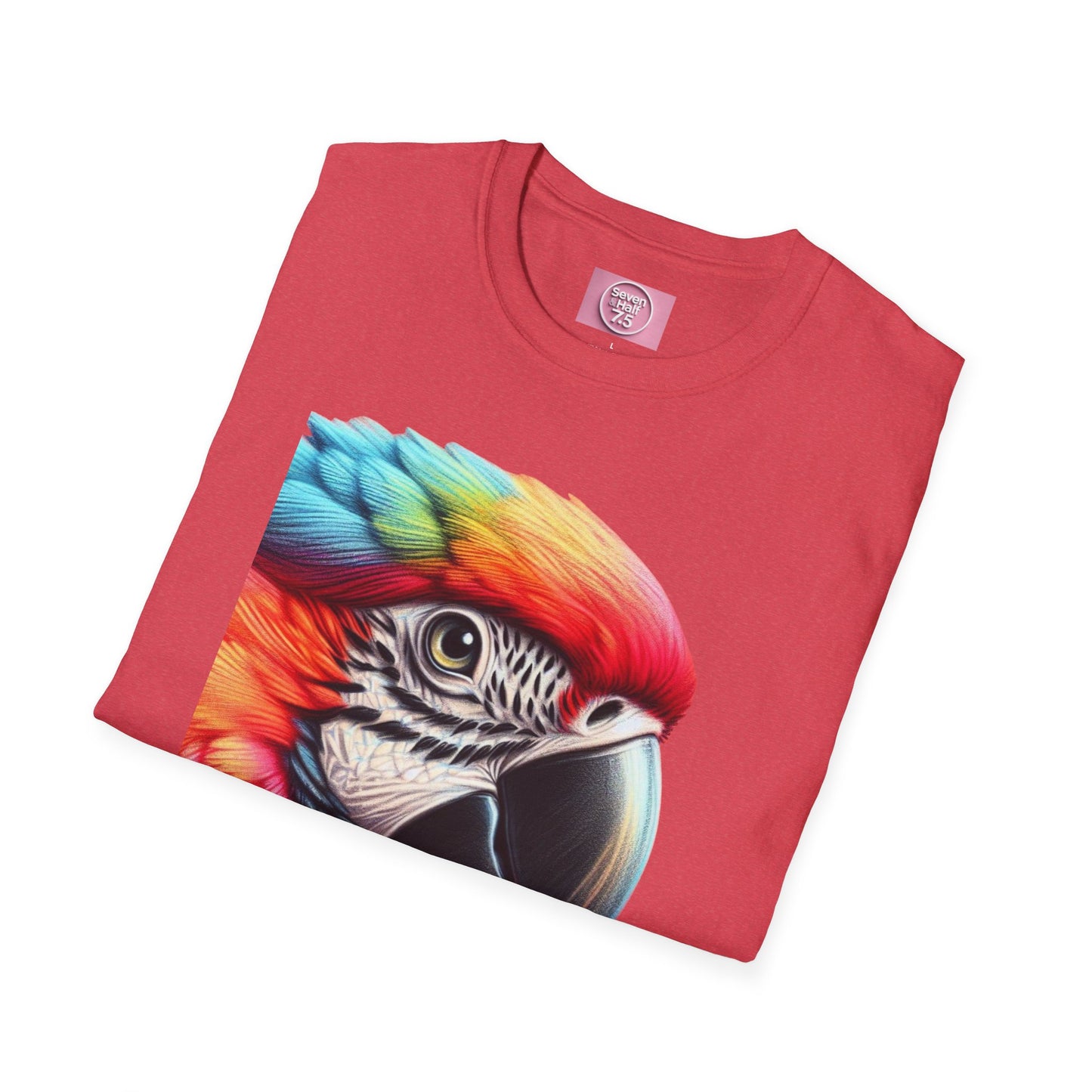 Vibrant Parrot Teamwork T-Shirt for Nature Lovers