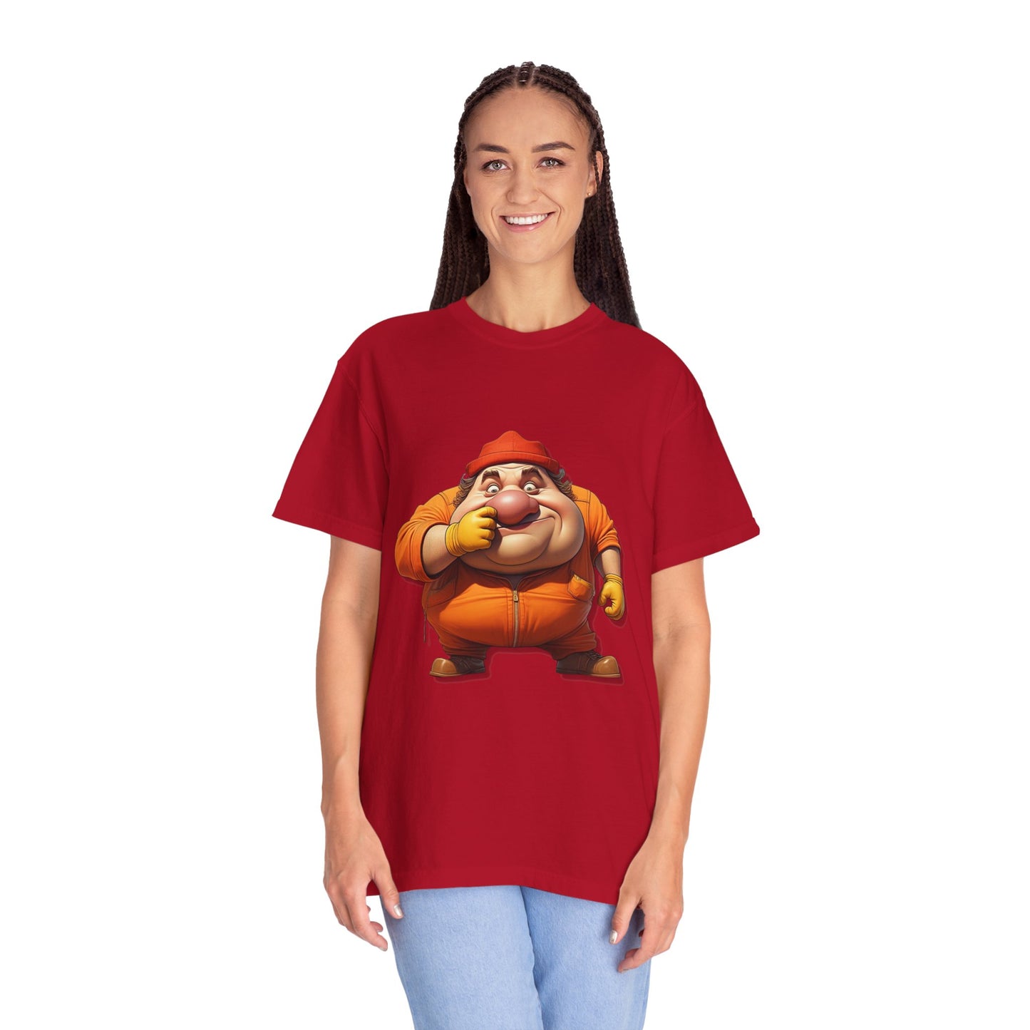 Fun Cartoon Character Unisex Garment-Dyed T-Shirt
