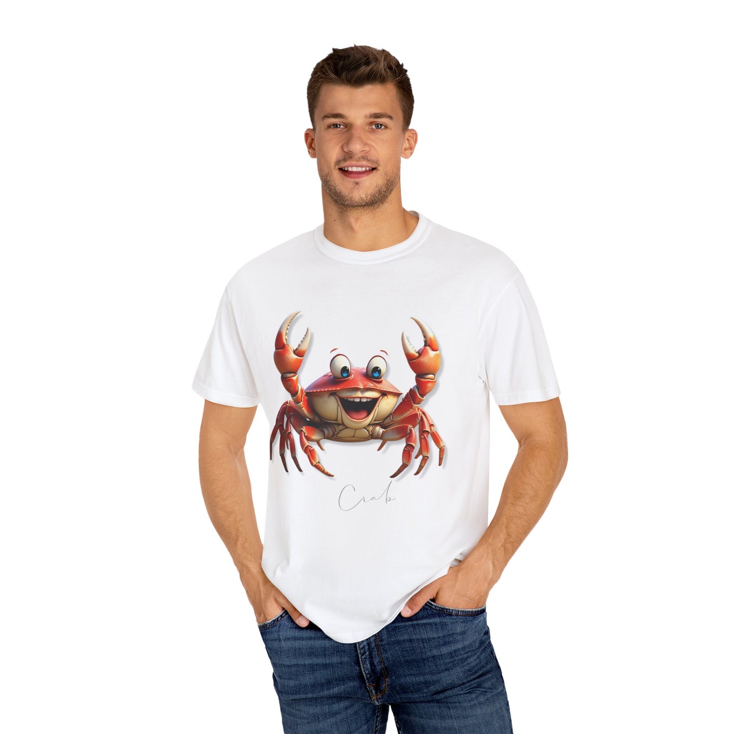 Funny Crab Graphic T-Shirt for Beach Lovers