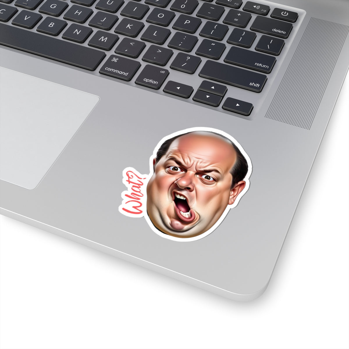 Funny Reaction Kiss-Cut Stickers - What? Facial Expression Decal for Laptops & Notebooks