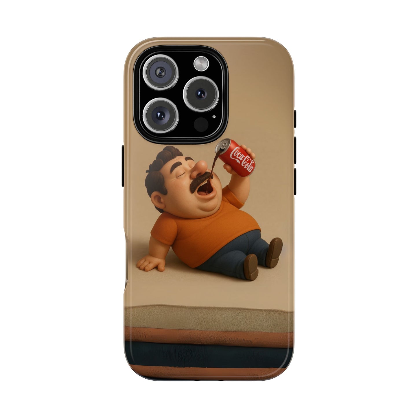 Funny Cartoon Phone Case - 'Coca-Cola Chill' Design