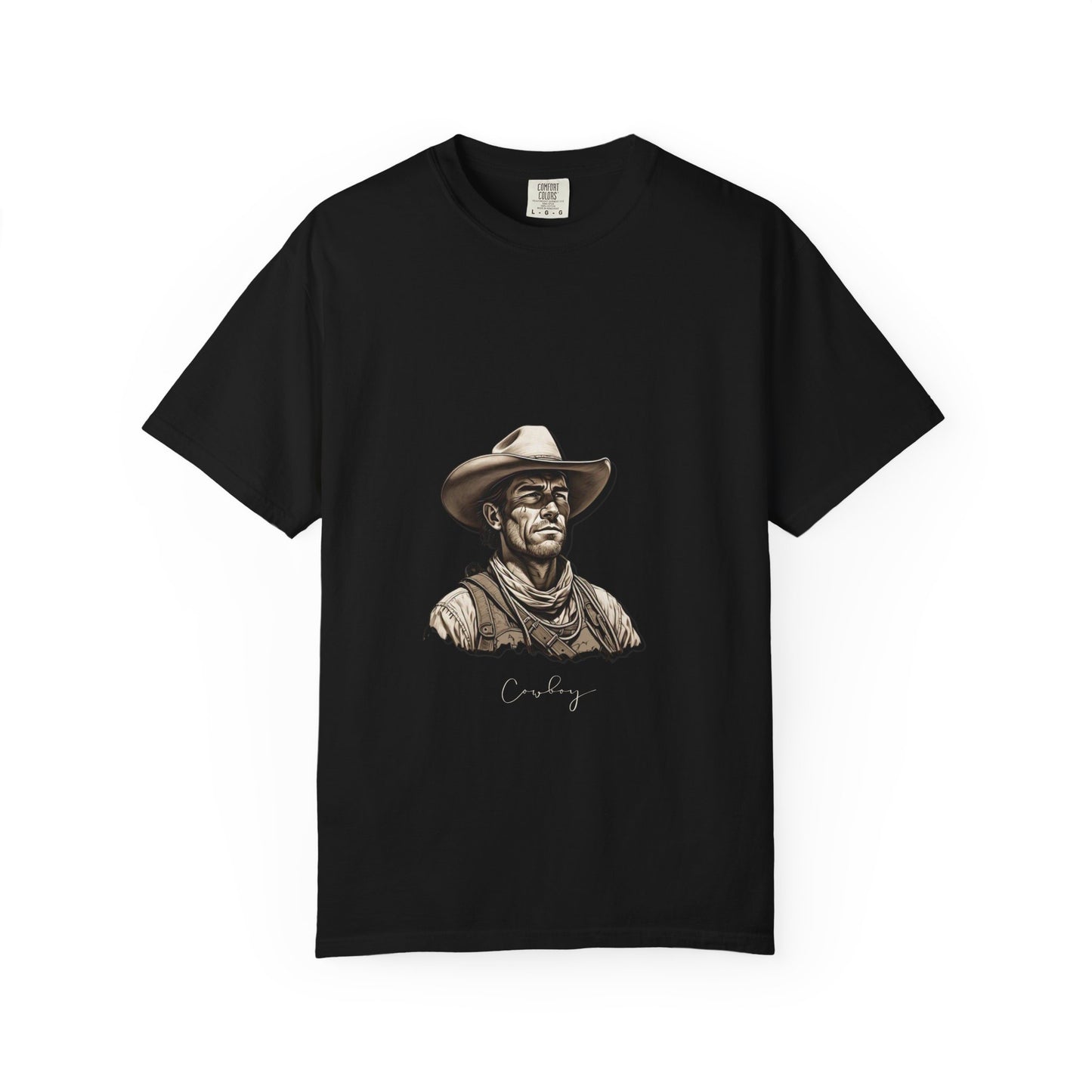 Rustic Cowboy Graphic T-Shirt for Western Aficionados