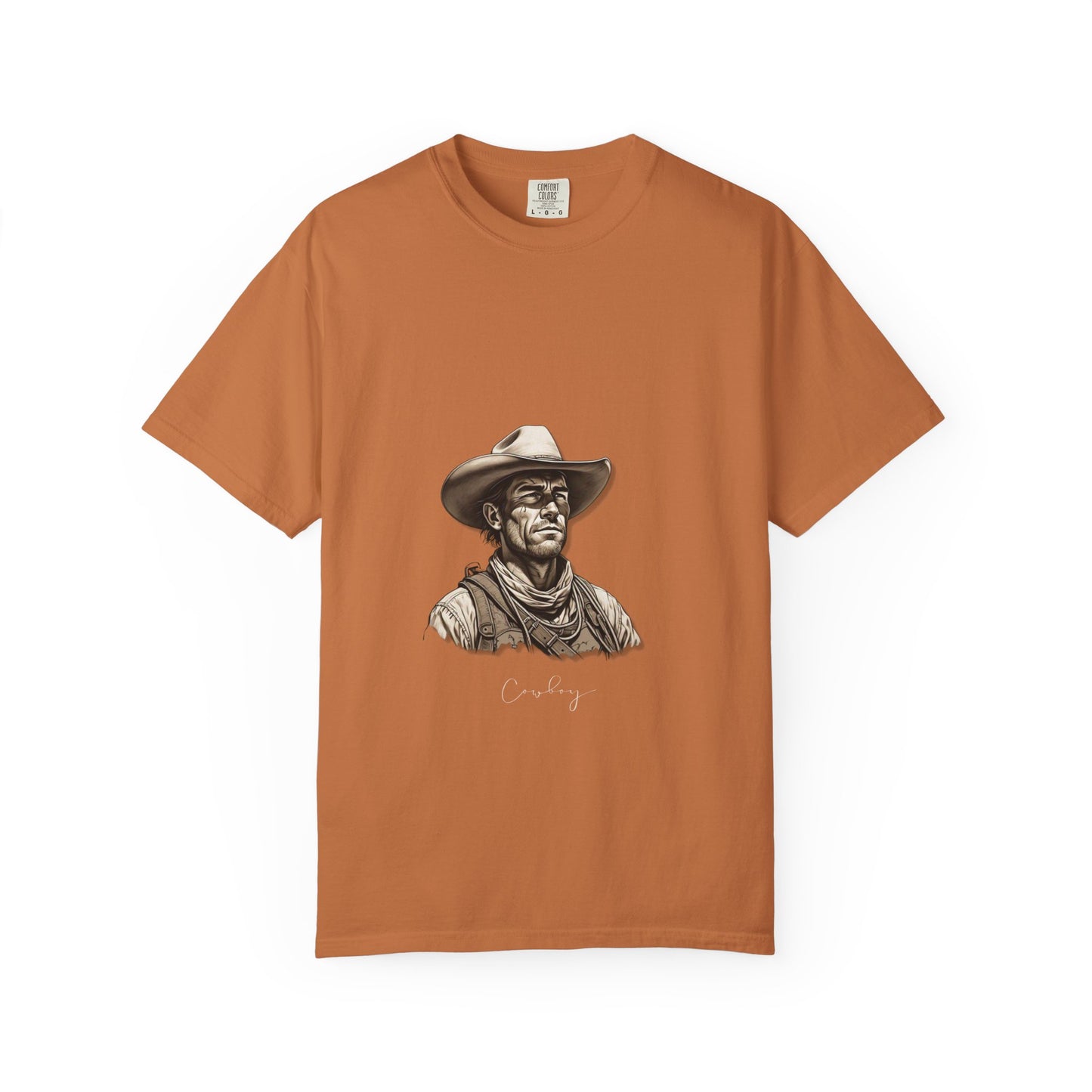 Rustic Cowboy Graphic T-Shirt for Western Aficionados