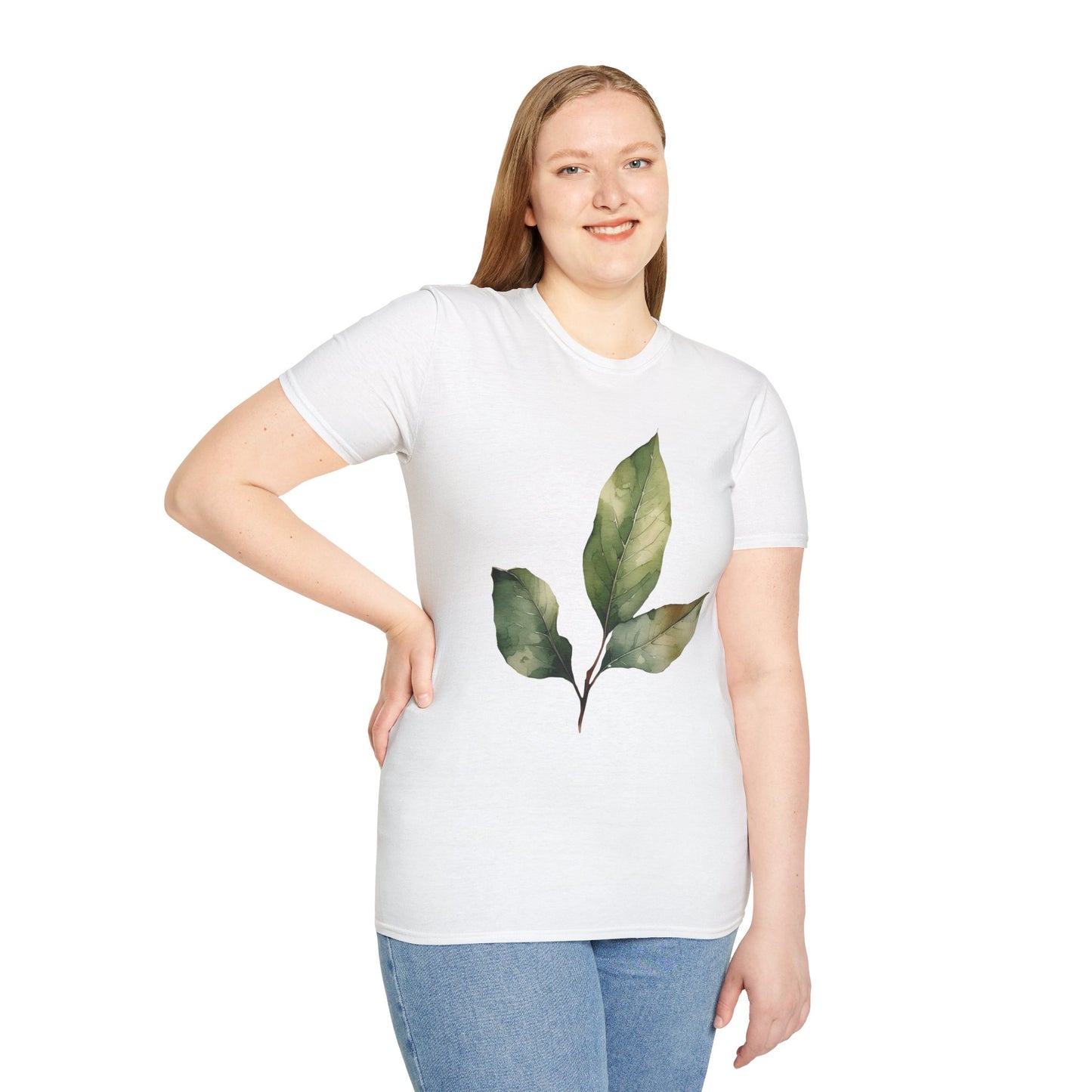 Botanical Leaf Unisex Softstyle T-Shirt - Eco-Friendly Casual Wear