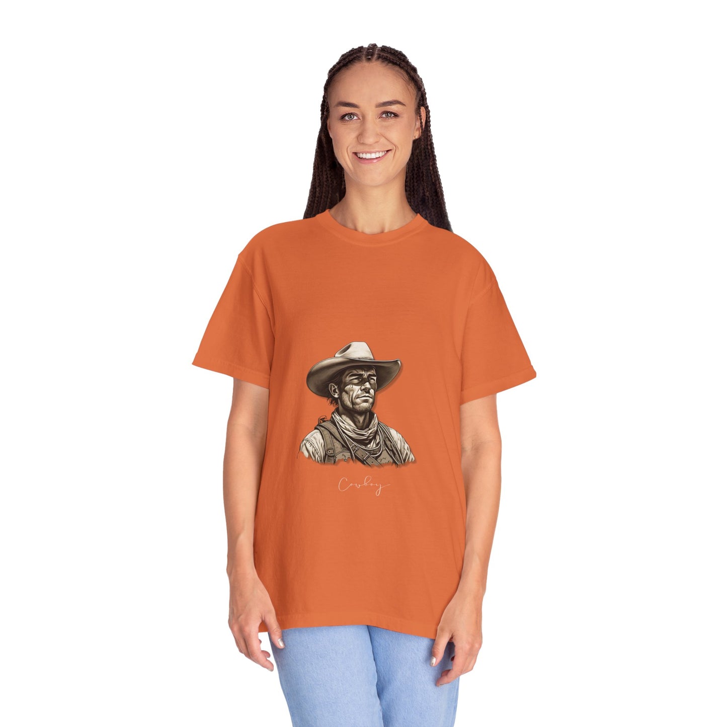 Rustic Cowboy Graphic T-Shirt for Western Aficionados