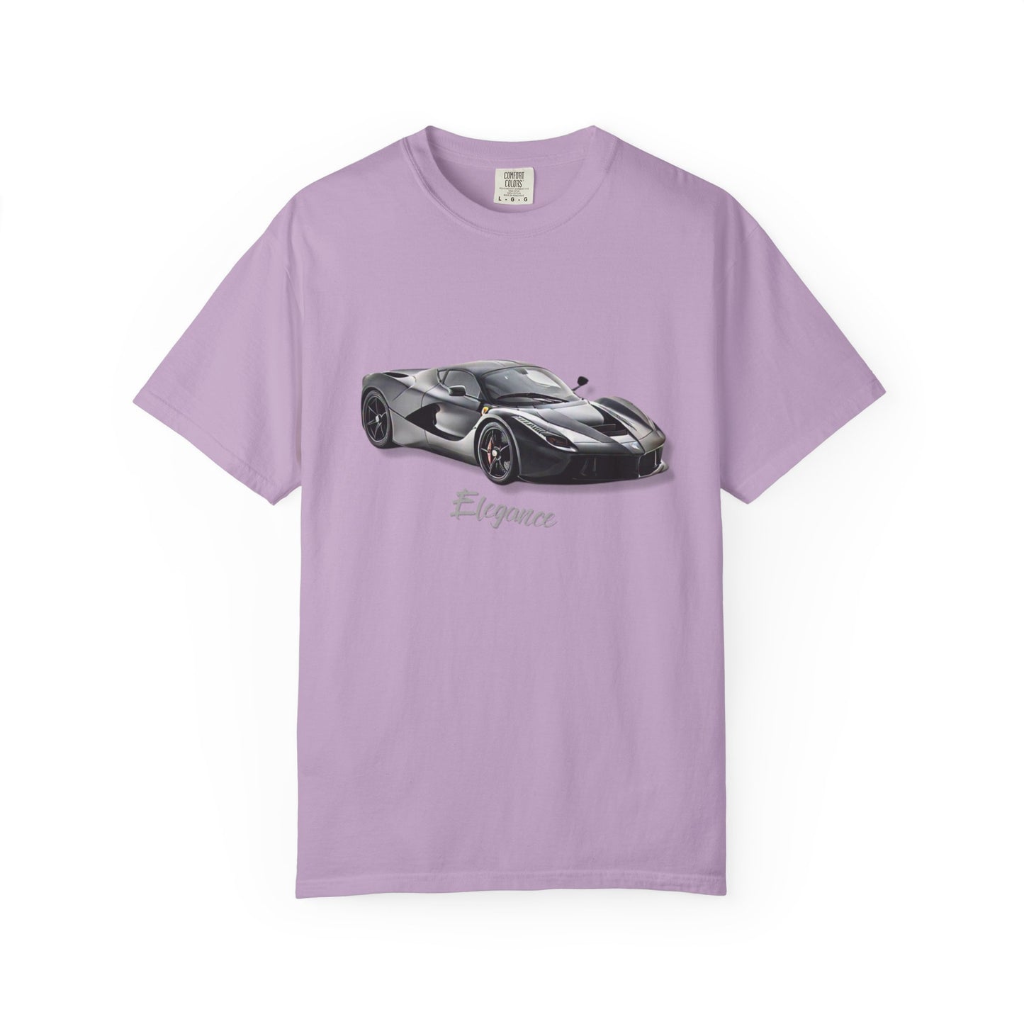 Elegant Car Graphic Unisex Garment-Dyed T-Shirt