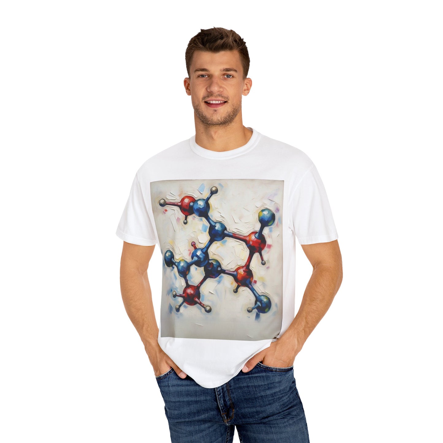 Unisex Artistic Molecule T-Shirt | Science-Inspired Design