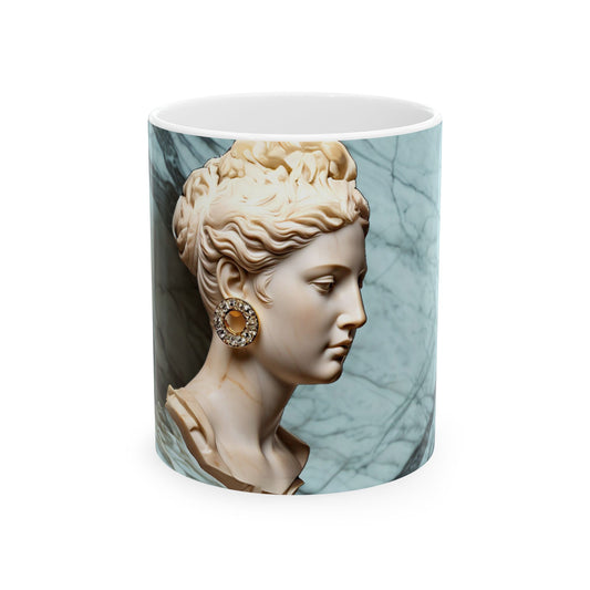Elegant Marble Design Ceramic Mug - 11oz & 15oz
