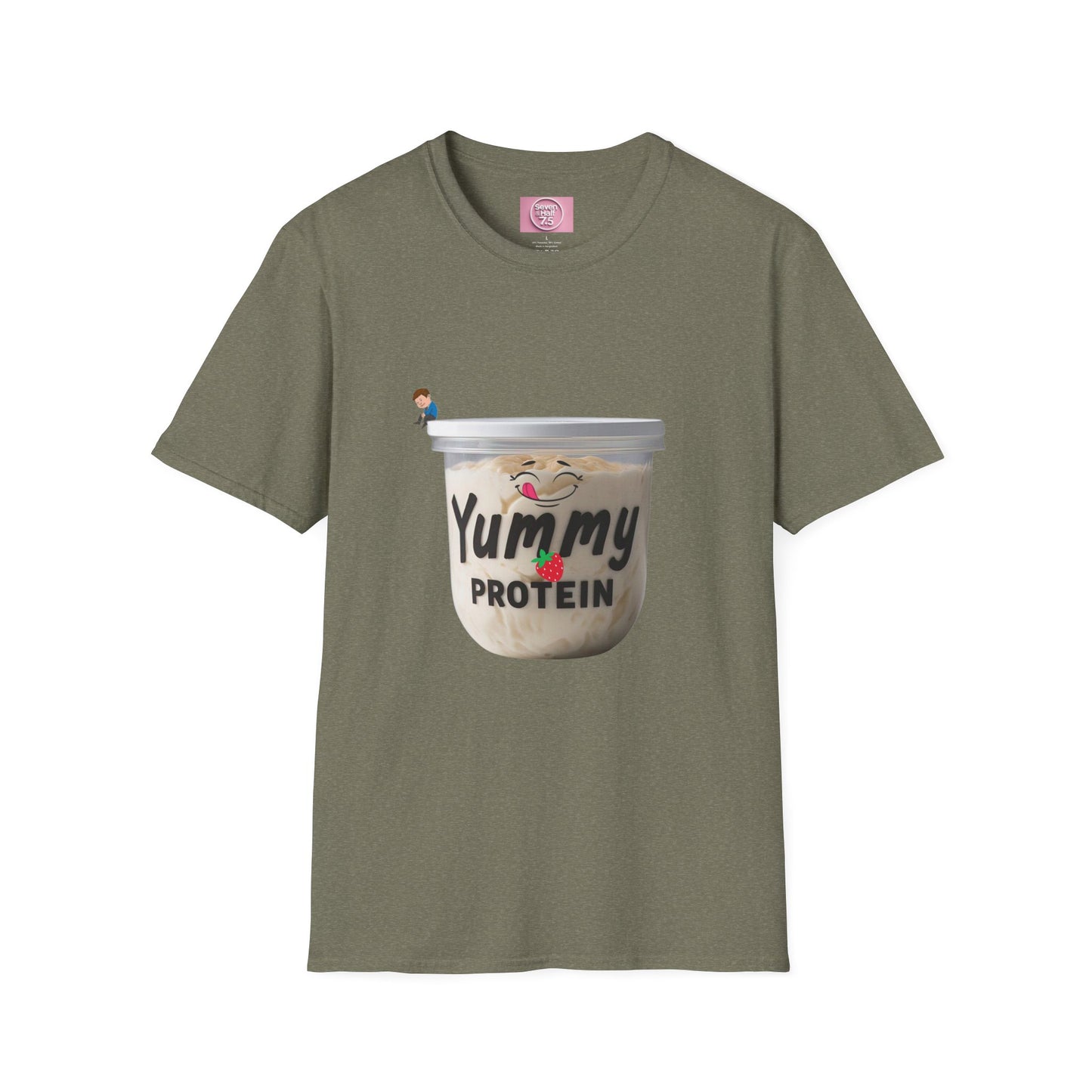 Yummy Protein Unisex Softstyle T-Shirt - Fun Fitness Apparel