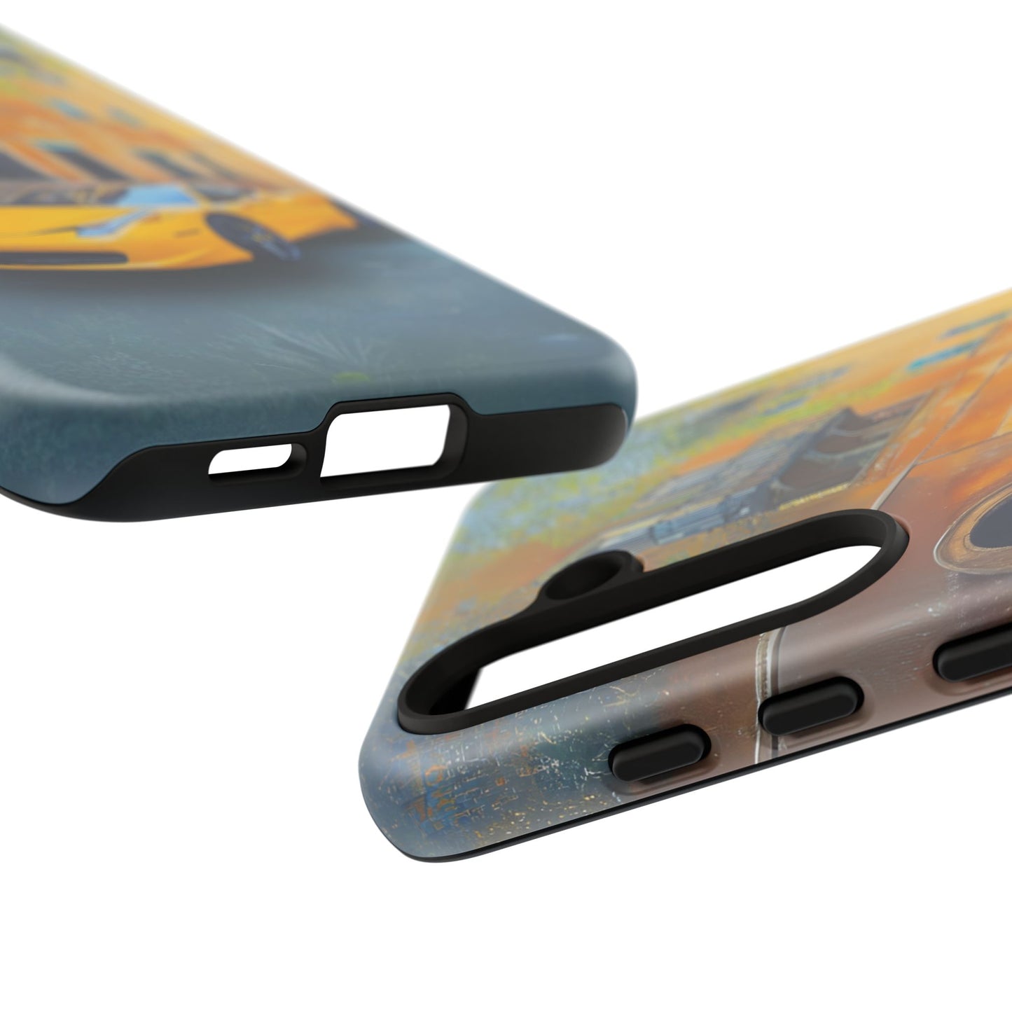 Ferrari Yellow Tough Phone Case - Stylish and Durable