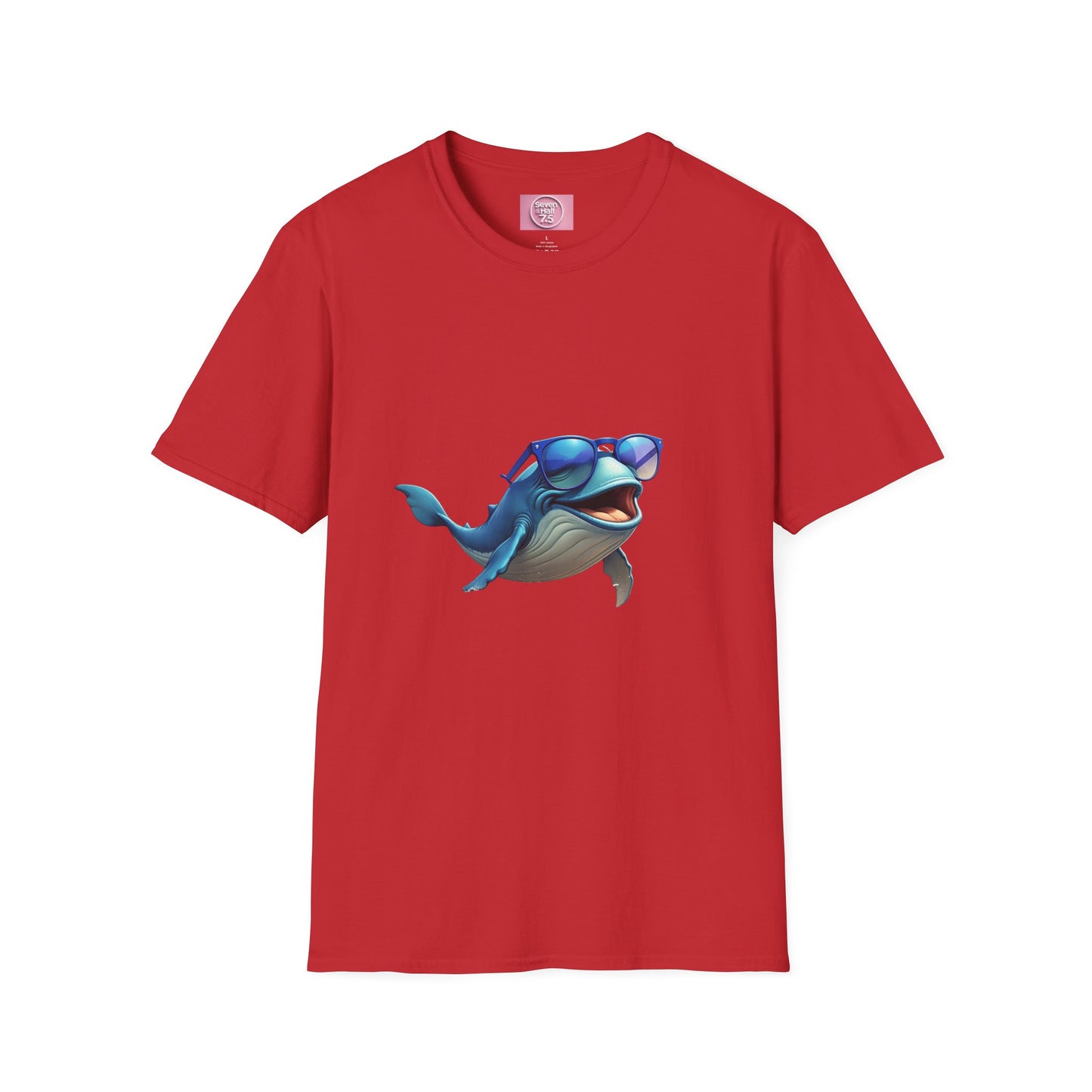 Cool Sunglasses Whale Unisex Softstyle T-Shirt