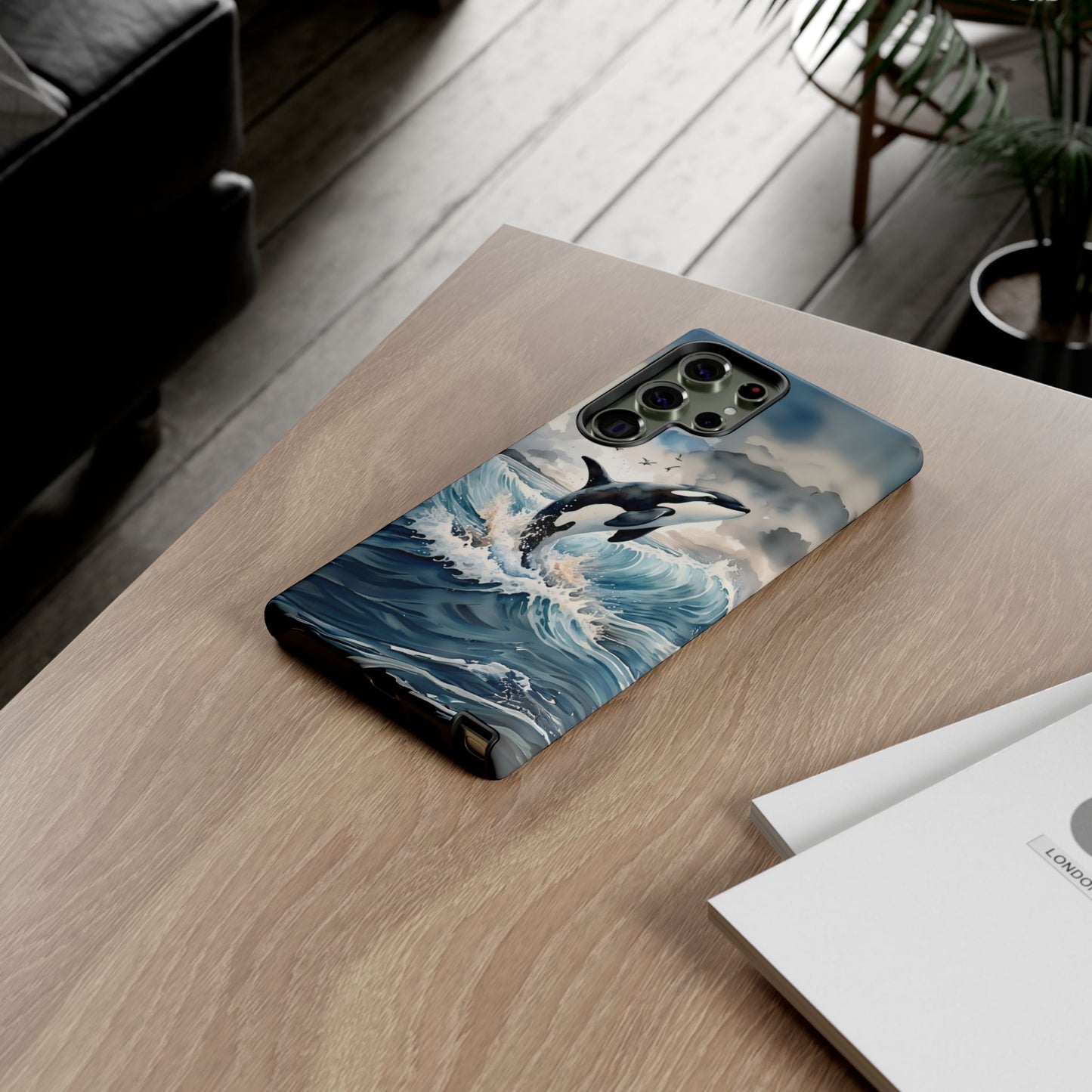 Whale Splash Phone Case - Tough & Stylish Ocean Design