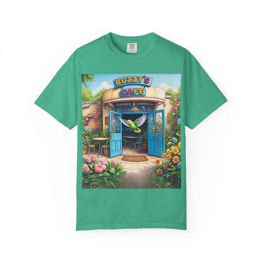 Buzzy's Cafe Unisex Garment-Dyed T-Shirt - Vibrant Summer Vibes