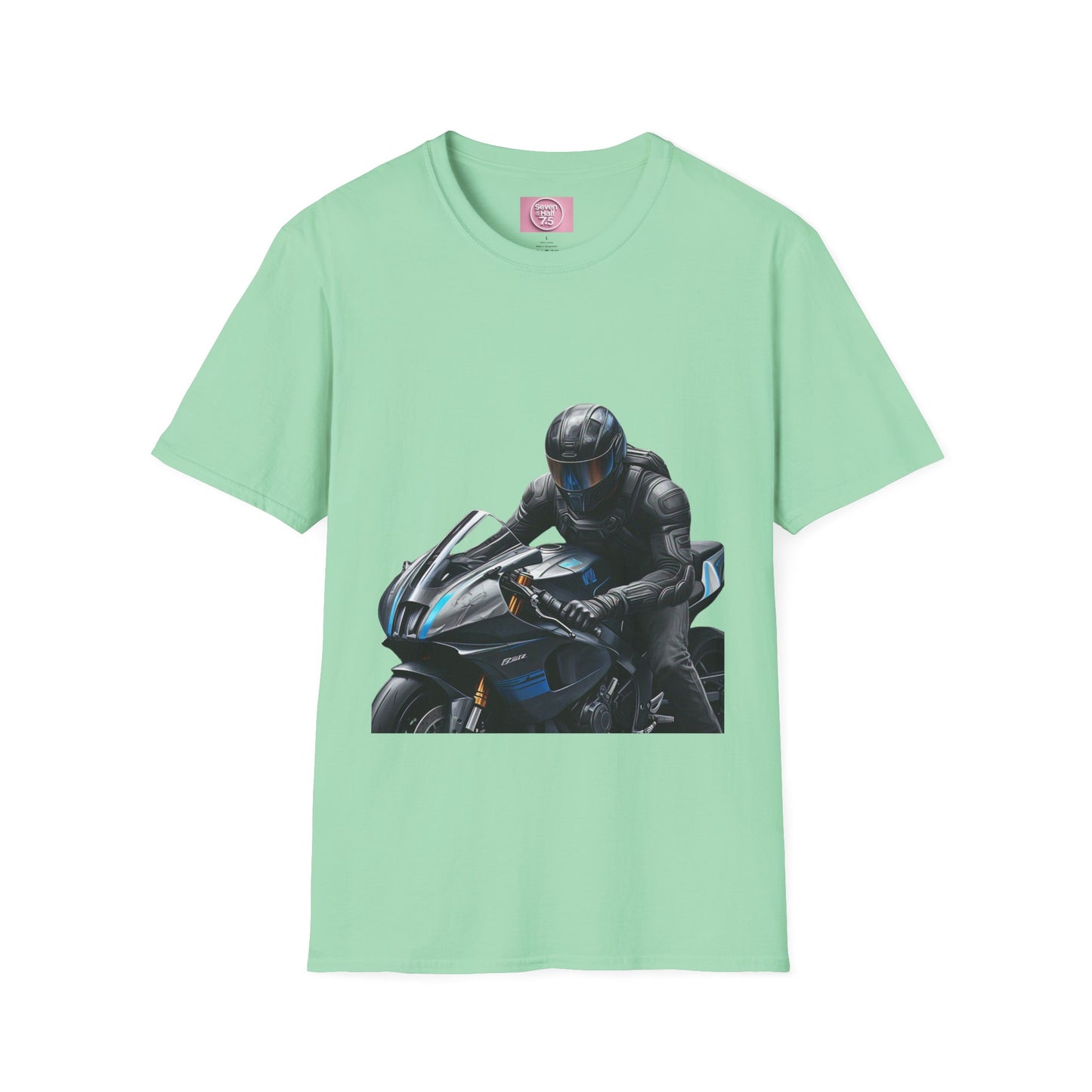 Motorcycle Rider Tee - Unisex Softstyle T-Shirt