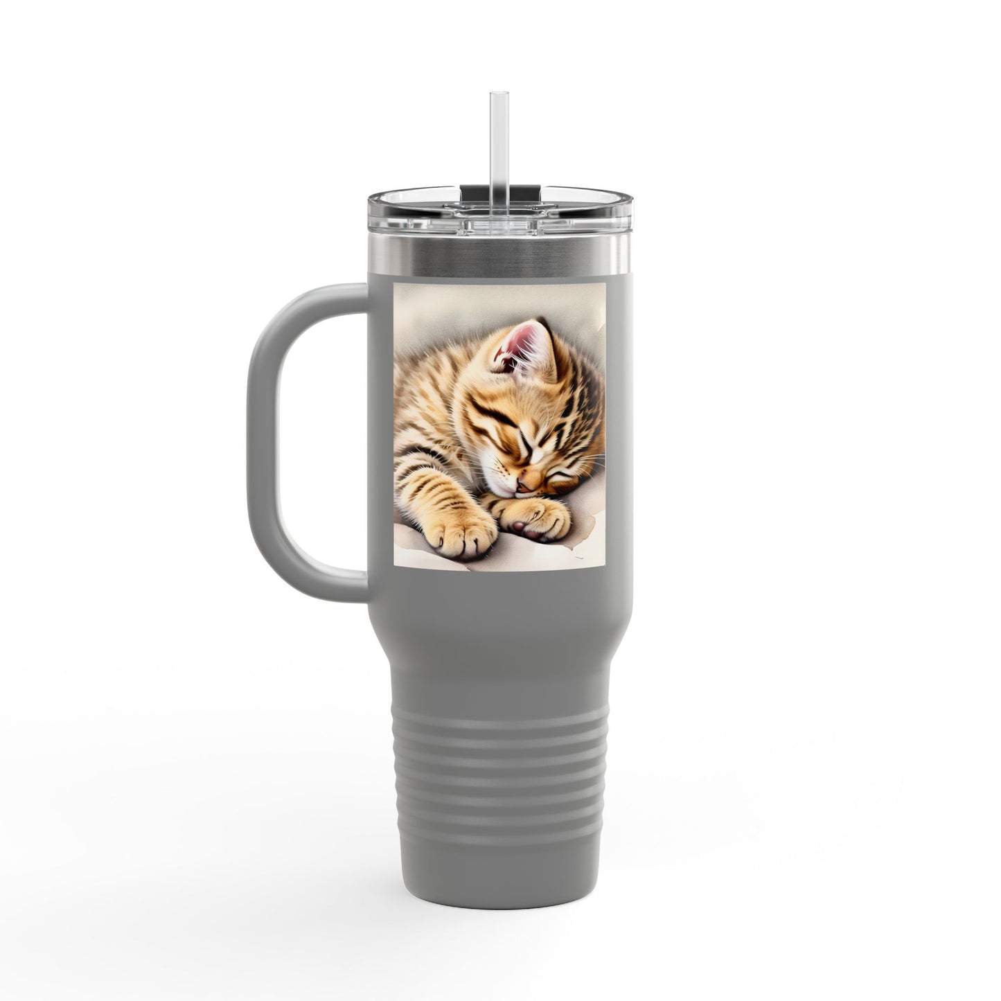 Cozy Cat Insulated Travel Mug - 40oz | Perfect for Cat Lovers