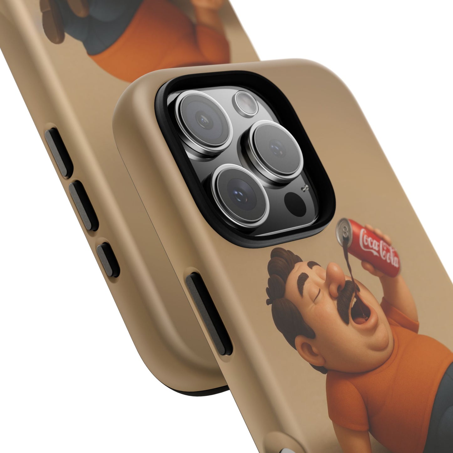 Funny Cartoon Phone Case - 'Coca-Cola Chill' Design