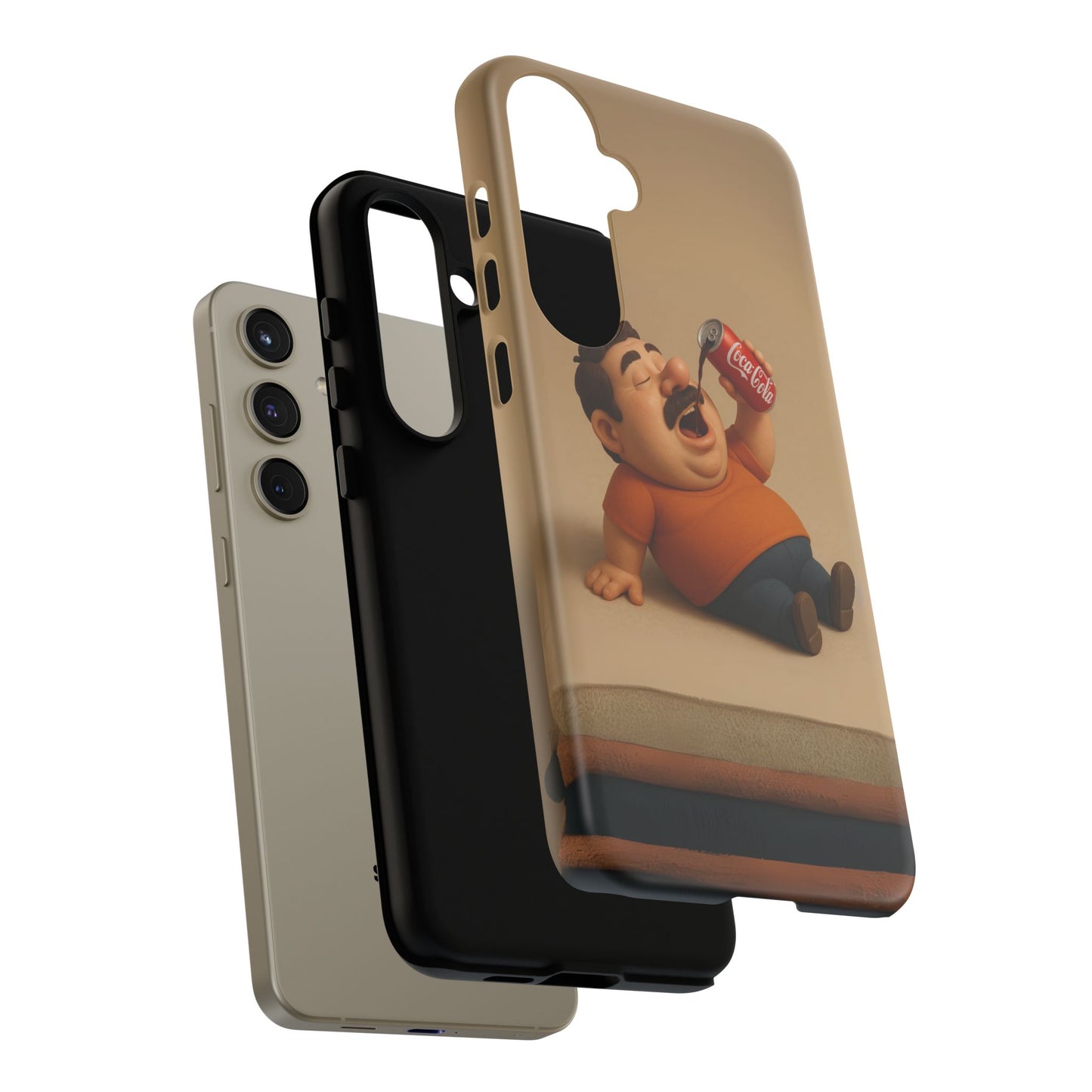 Funny Cartoon Phone Case - 'Coca-Cola Chill' Design