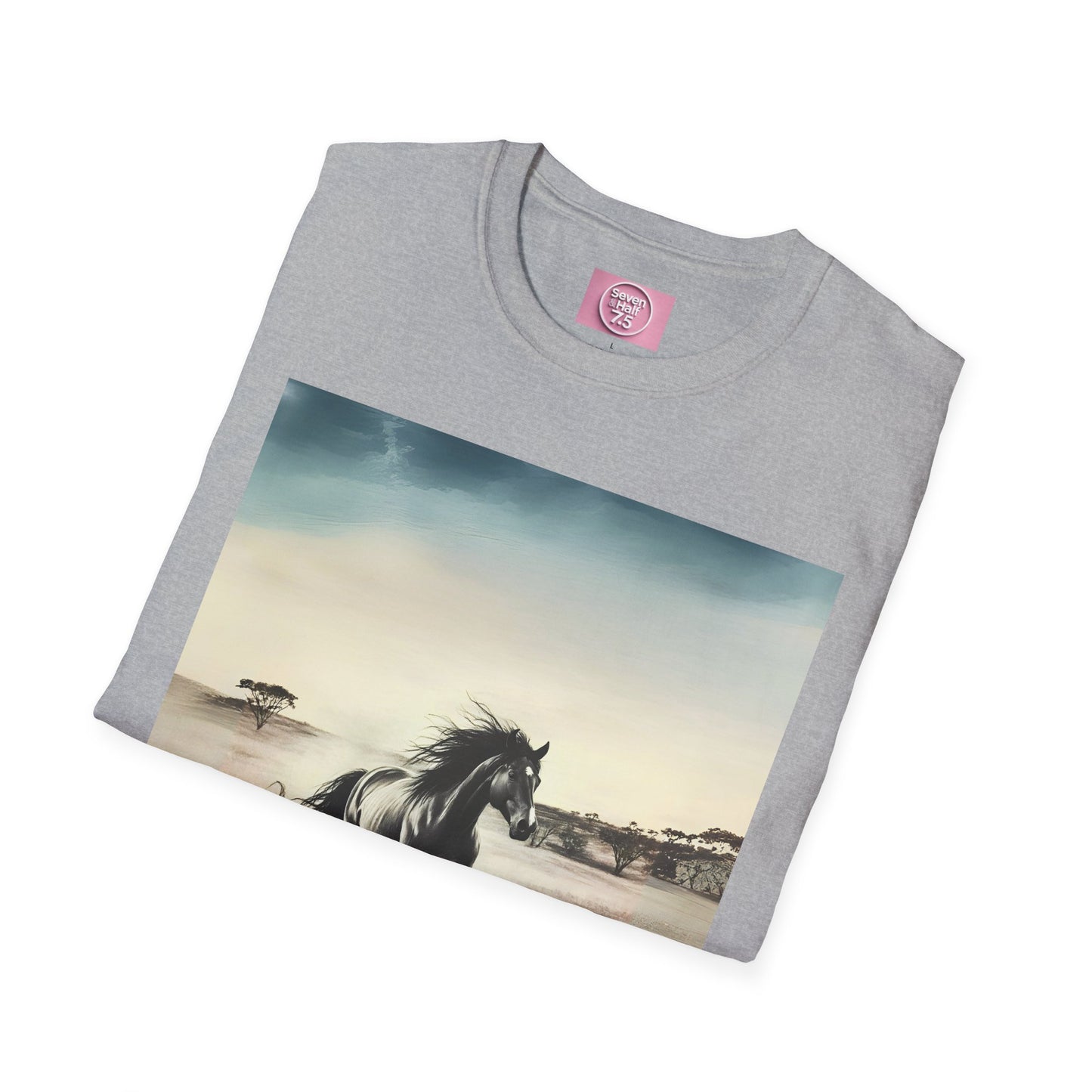 Majestic Horse Unisex Softstyle T-Shirt - Nature Inspired Graphic Tee