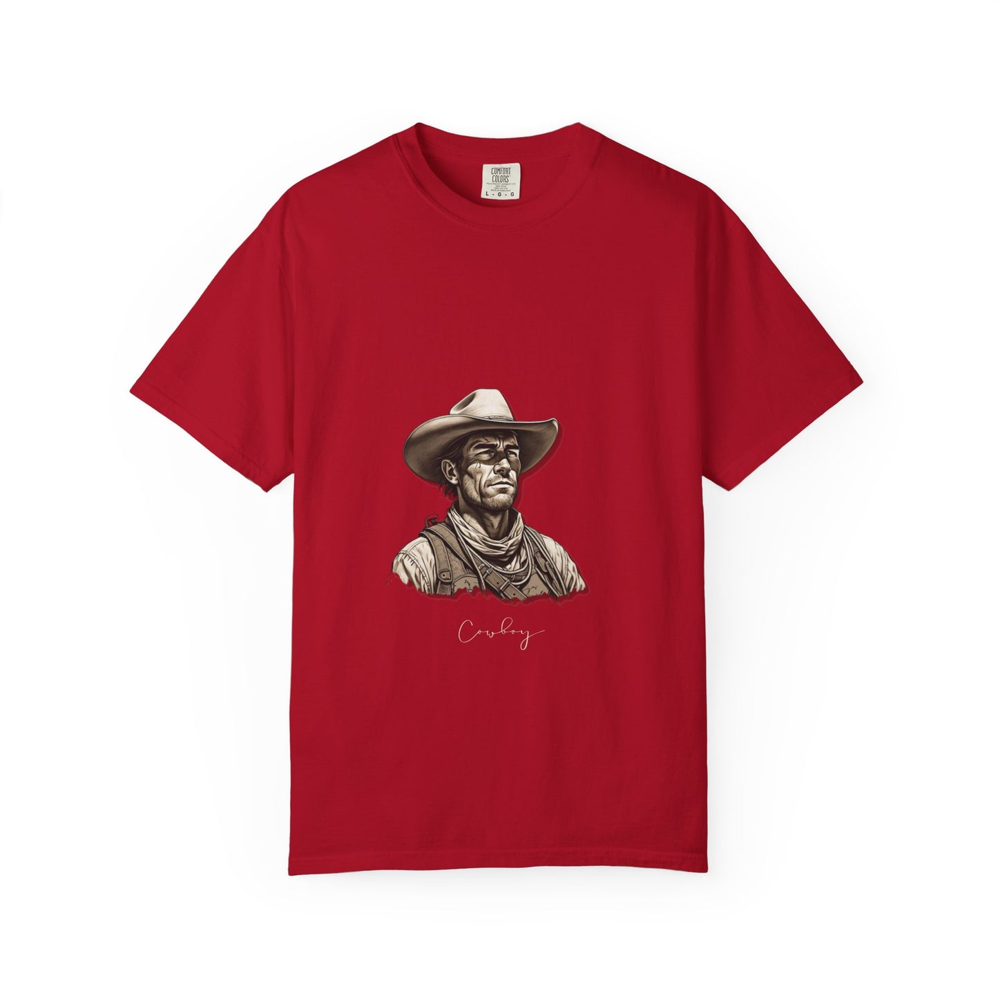 Rustic Cowboy Graphic T-Shirt for Western Aficionados