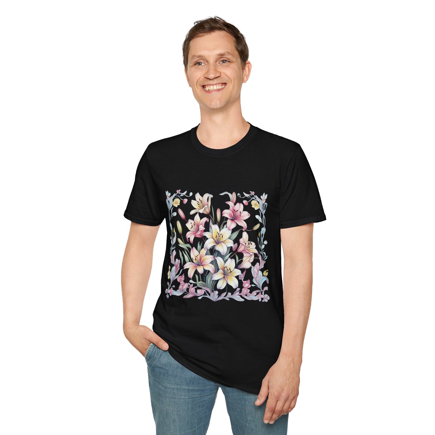 Floral Blossom Unisex T-Shirt - Softstyle Cotton Tee for Nature Lovers