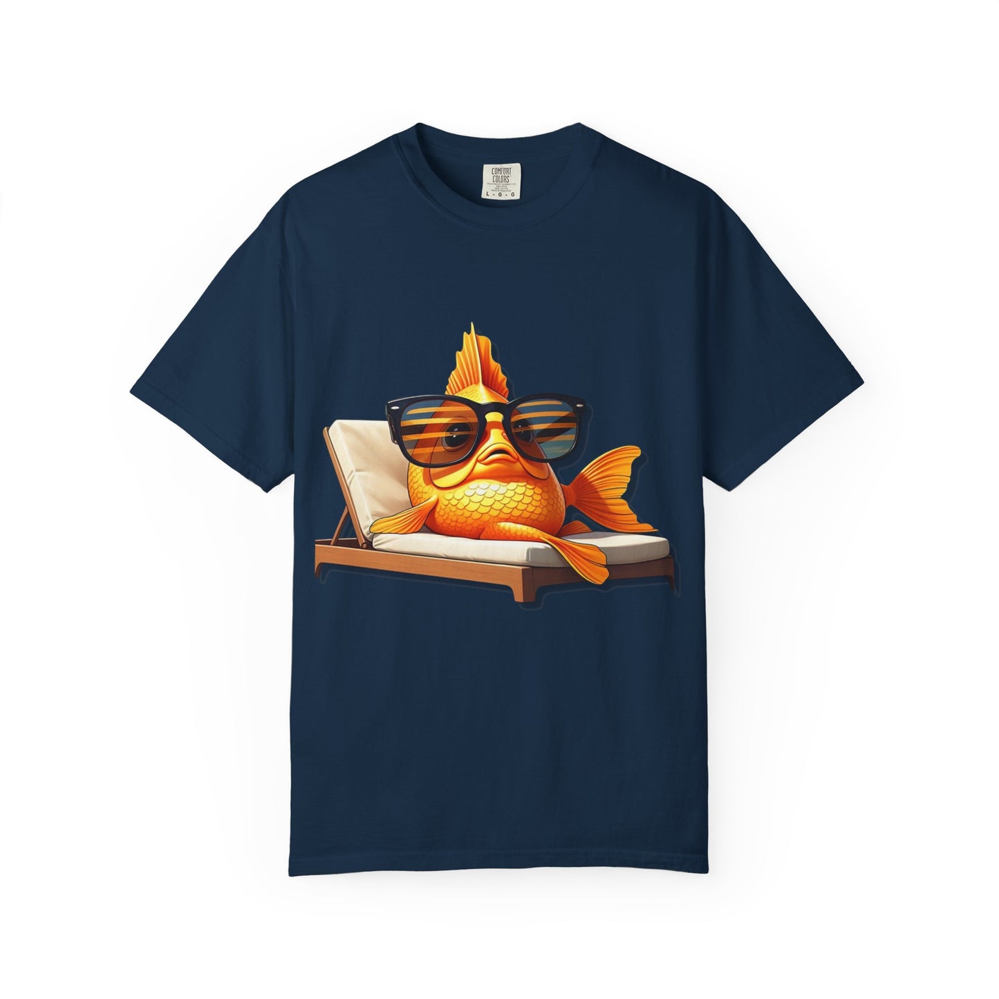Chillin' Goldfish Unisex Garment-Dyed T-shirt