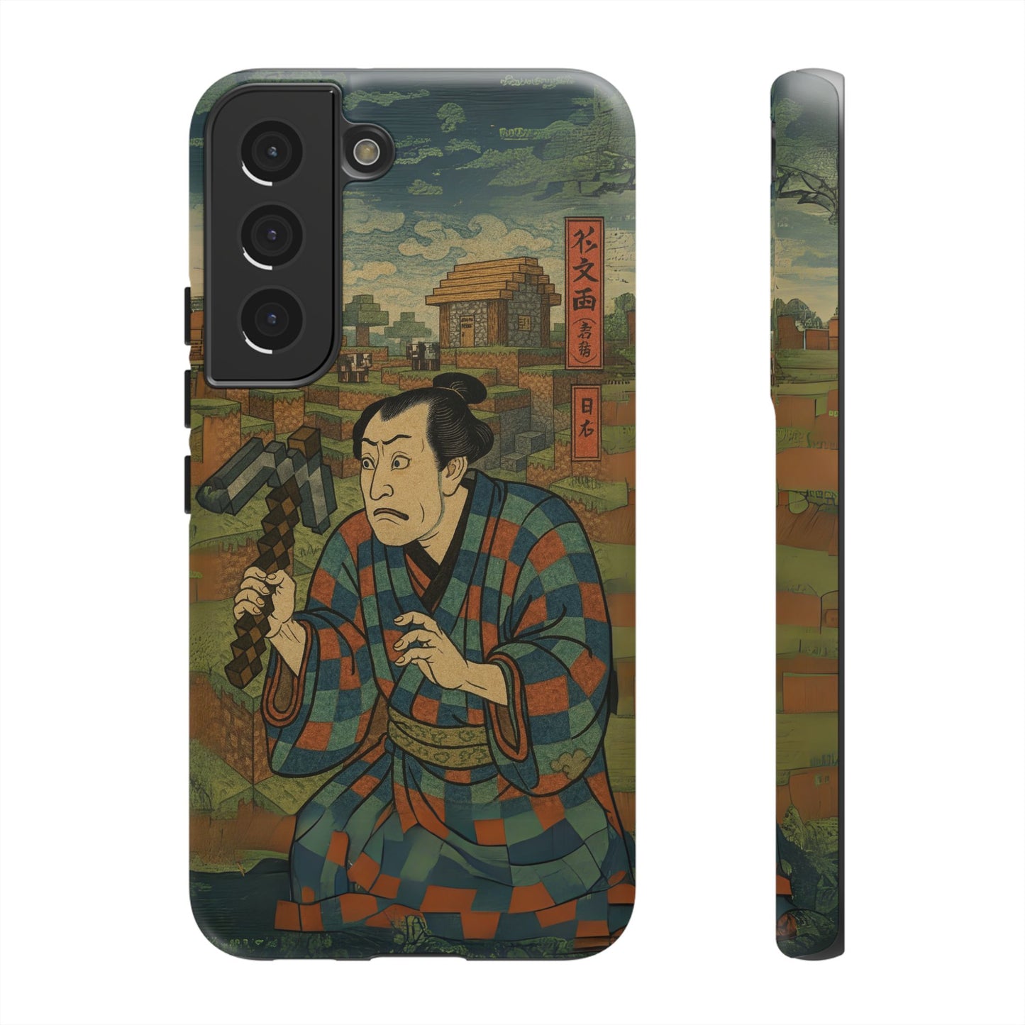 Tough Cases - Japanese Art Phone Case with Warrior Design