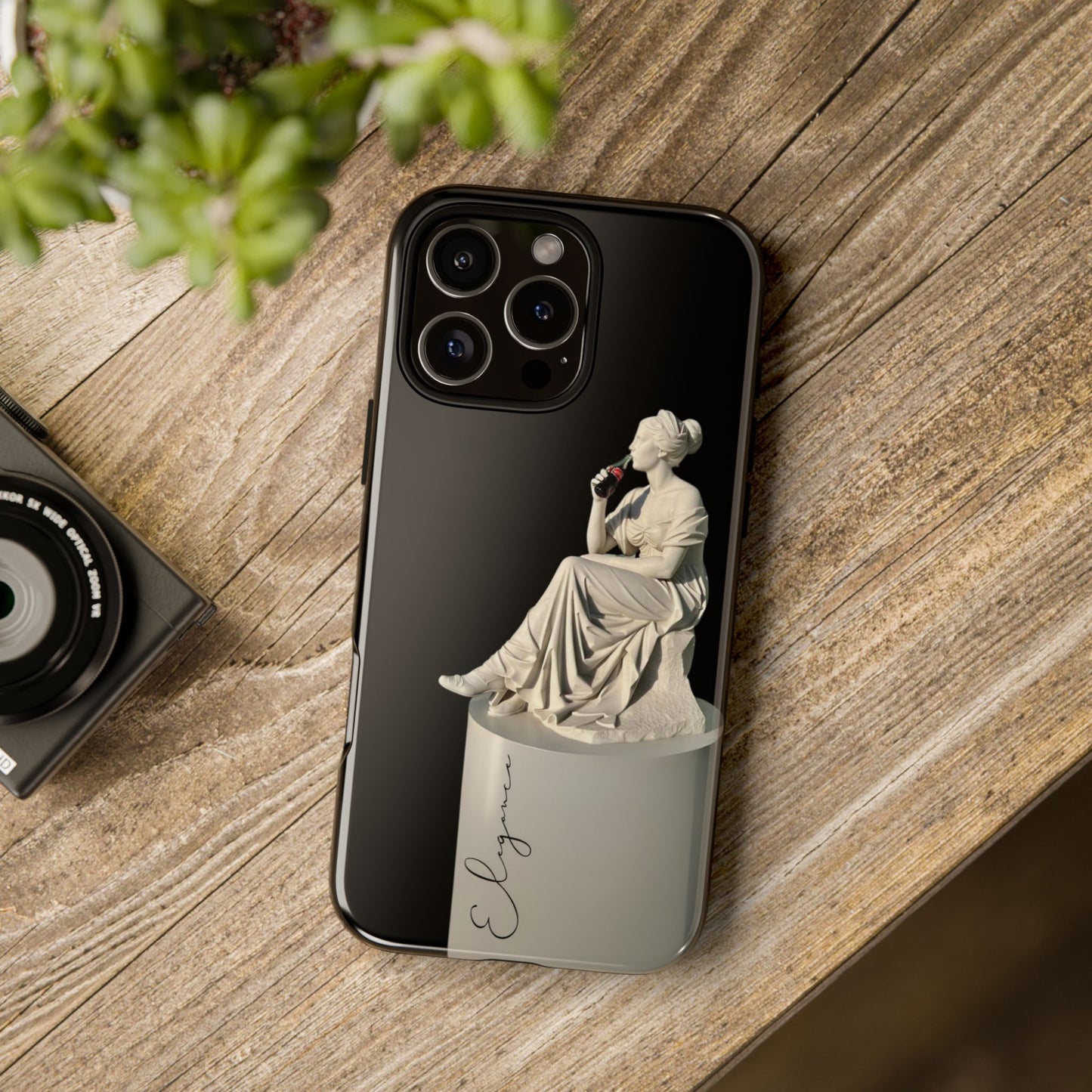 Elegant Phone Case - Stylish Tough Case with Sculpture Design